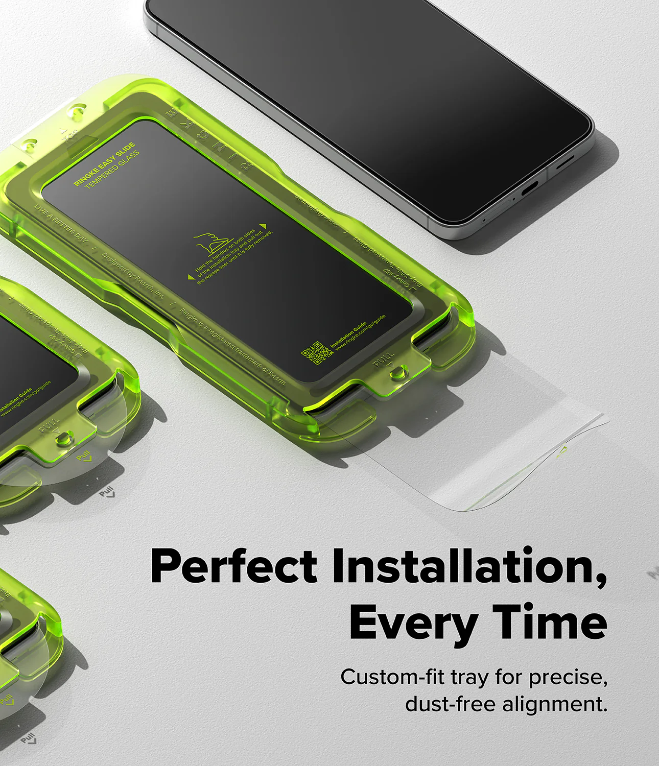 Galaxy A57 5G Screen Protector | Easy Slide Tempered Glass 2P - Image 4