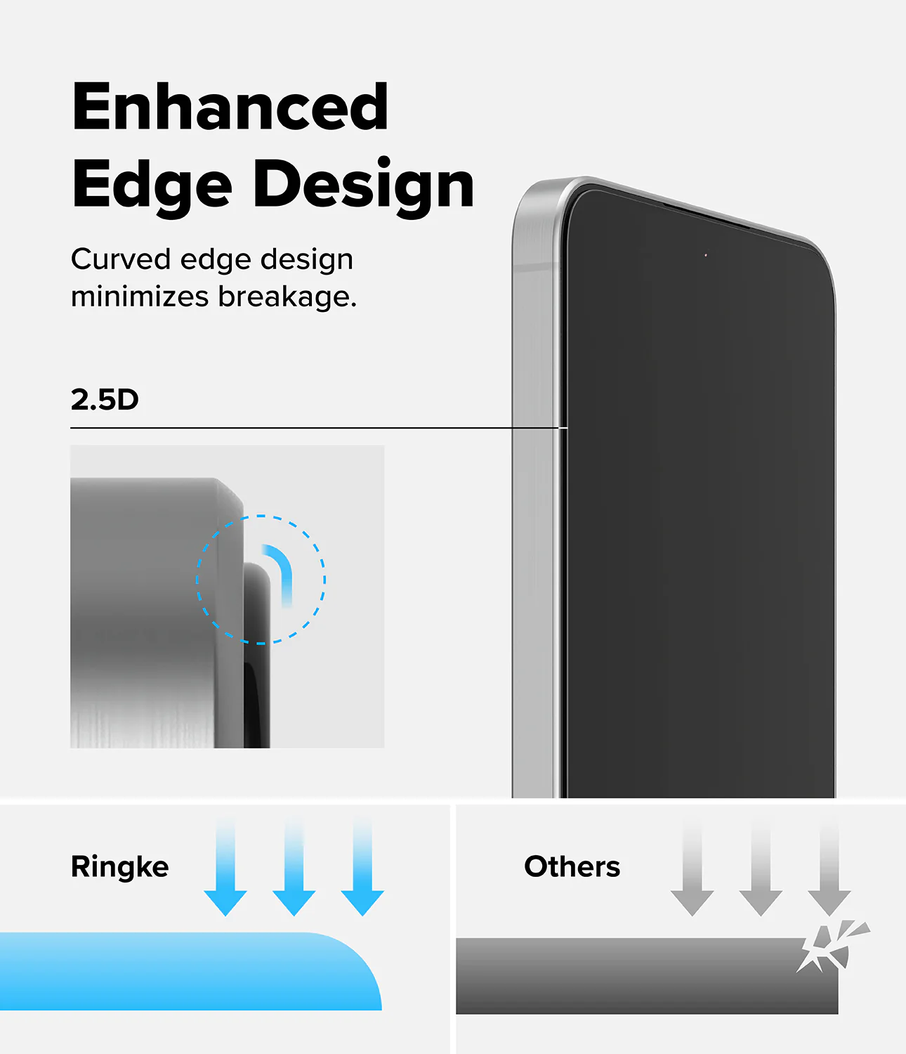 Galaxy A57 5G Screen Protector | Easy Slide Tempered Glass 2P - Image 9