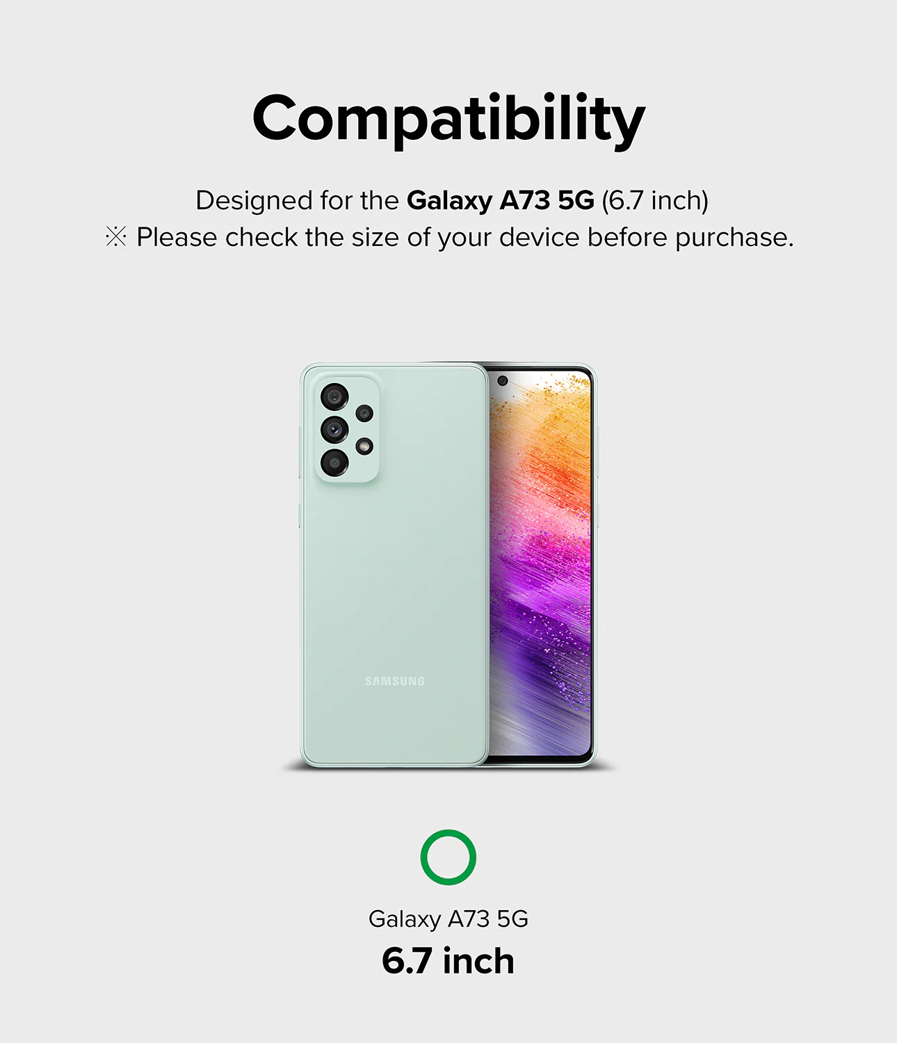 Galaxy A73 5G Screen Protector | Invisible Defender - Image 3