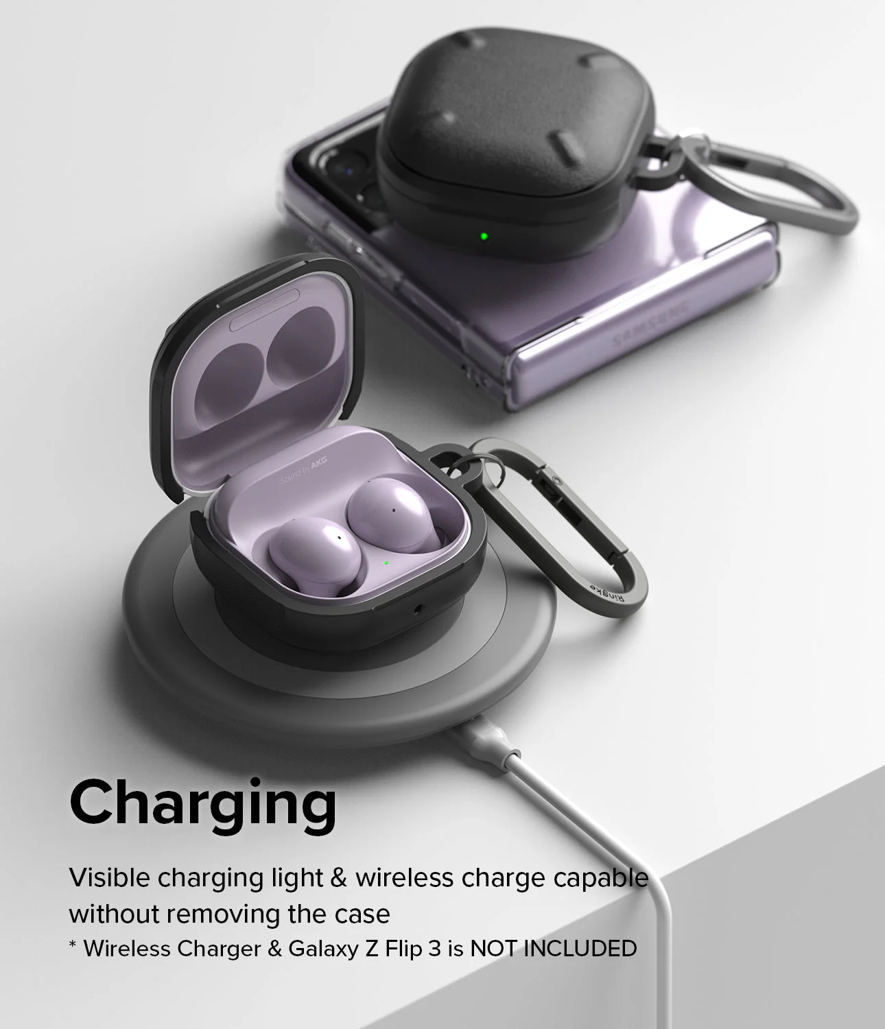Galaxy Buds FE / 2 Pro / Buds 2 / Galaxy Buds Pro / Live Case | Onyx - Image 10