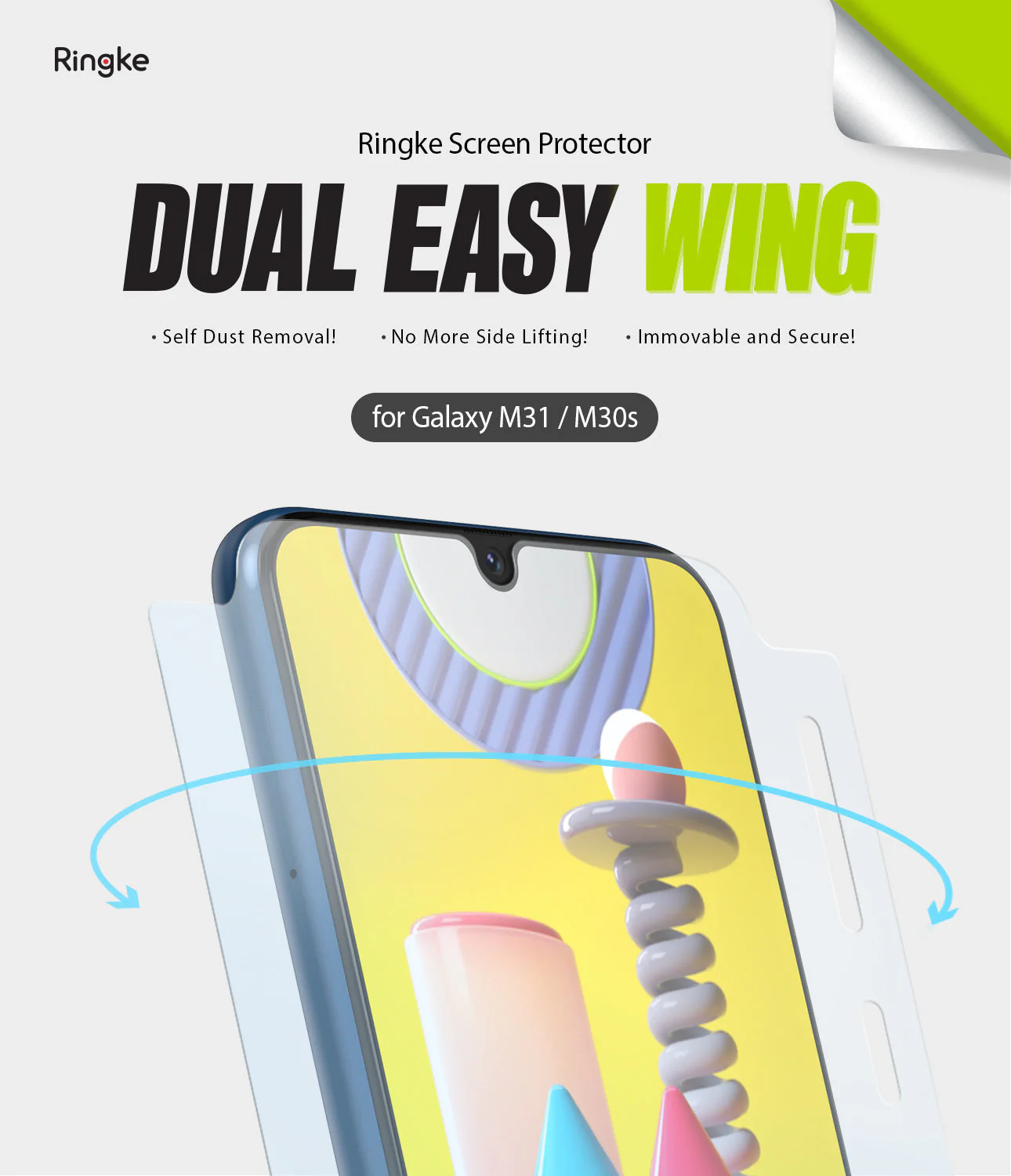 Galaxy M30s Screen Protector | Dual Easy Film - Image 2
