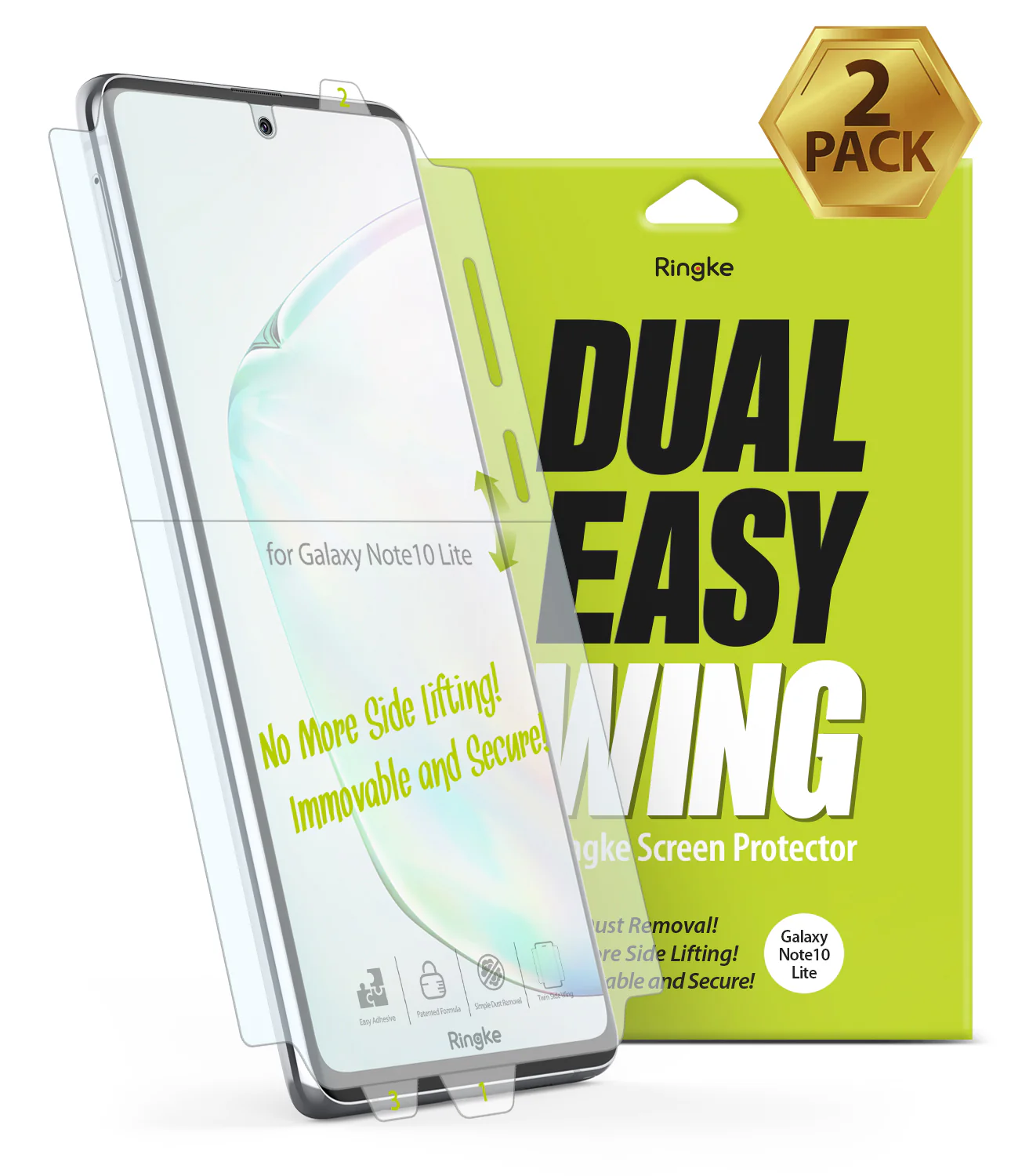 Galaxy Note 10 Lite Screen Protector | Dual Easy Film