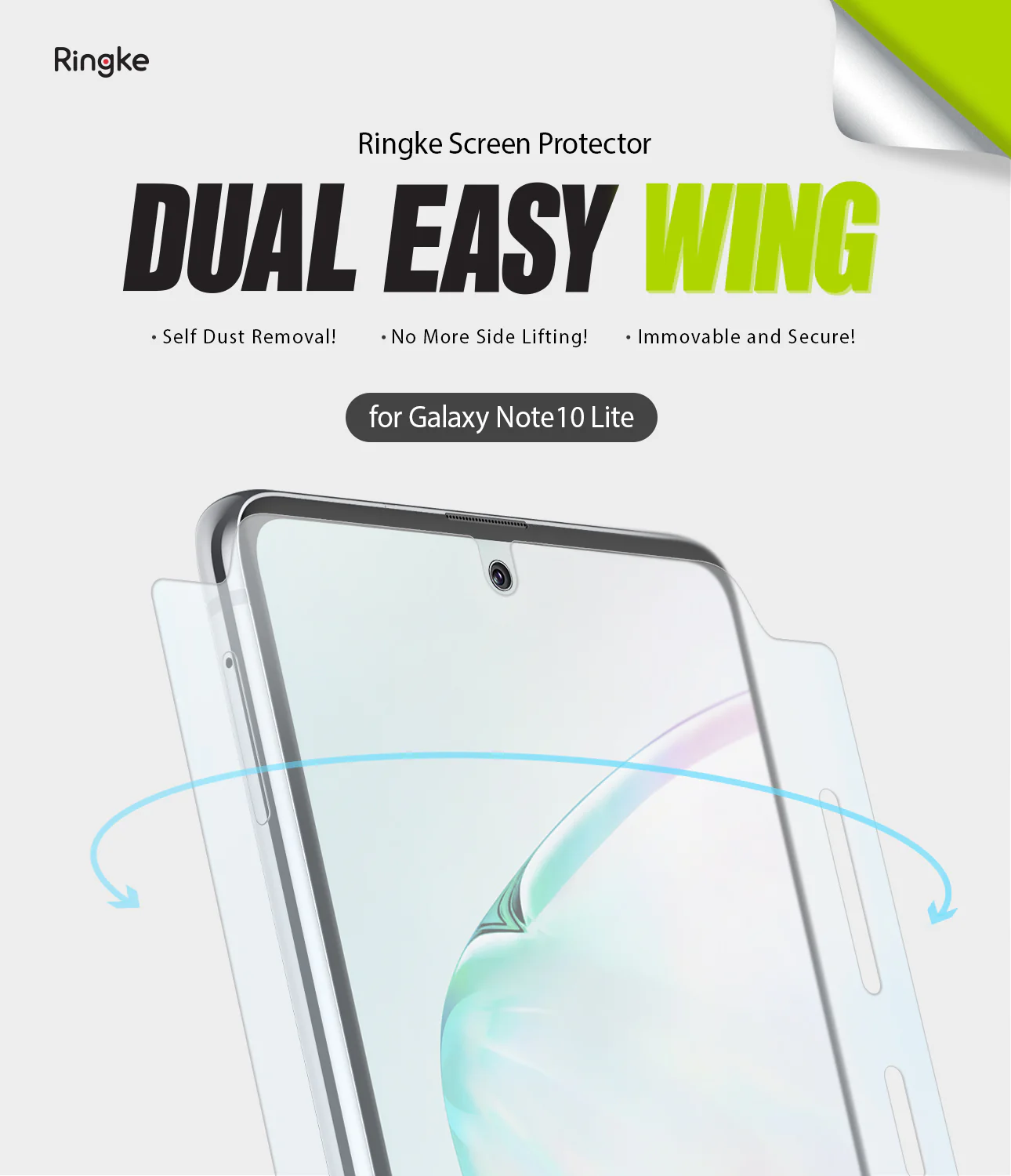 Galaxy Note 10 Lite Screen Protector | Dual Easy Film - Image 2