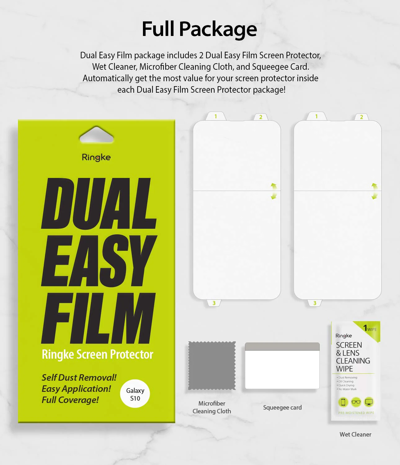 Galaxy S10 Screen Protector | Dual Easy Film - Image 9