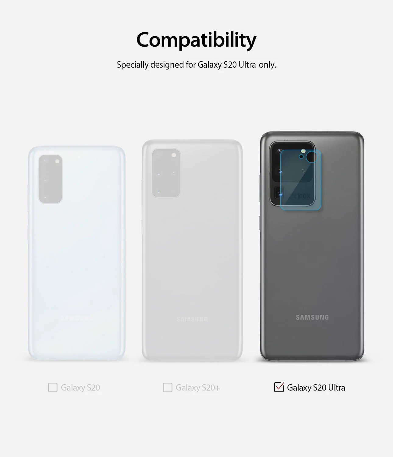 Galaxy S20 Ultra Camera Protector | Invisible Defender Glass - Image 12