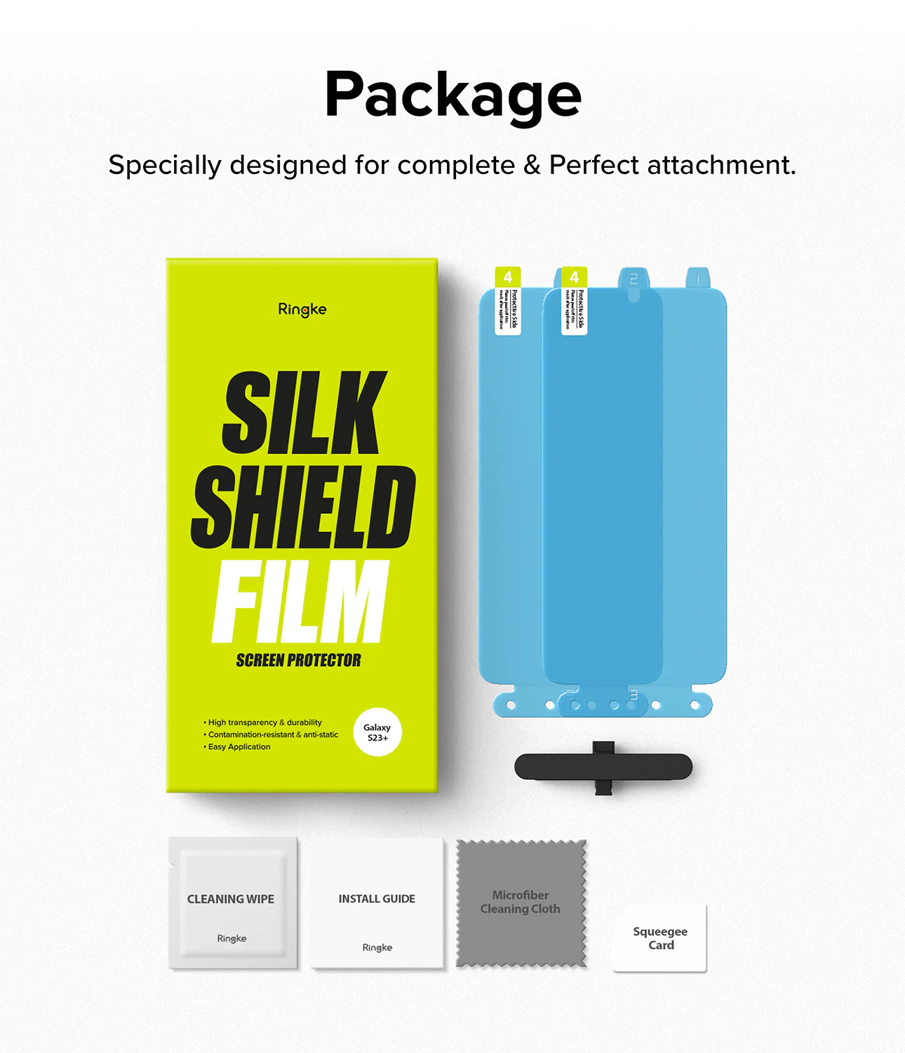 Galaxy S23 Plus Screen Protector | Silk Shield Film [2 Pack] - Image 15
