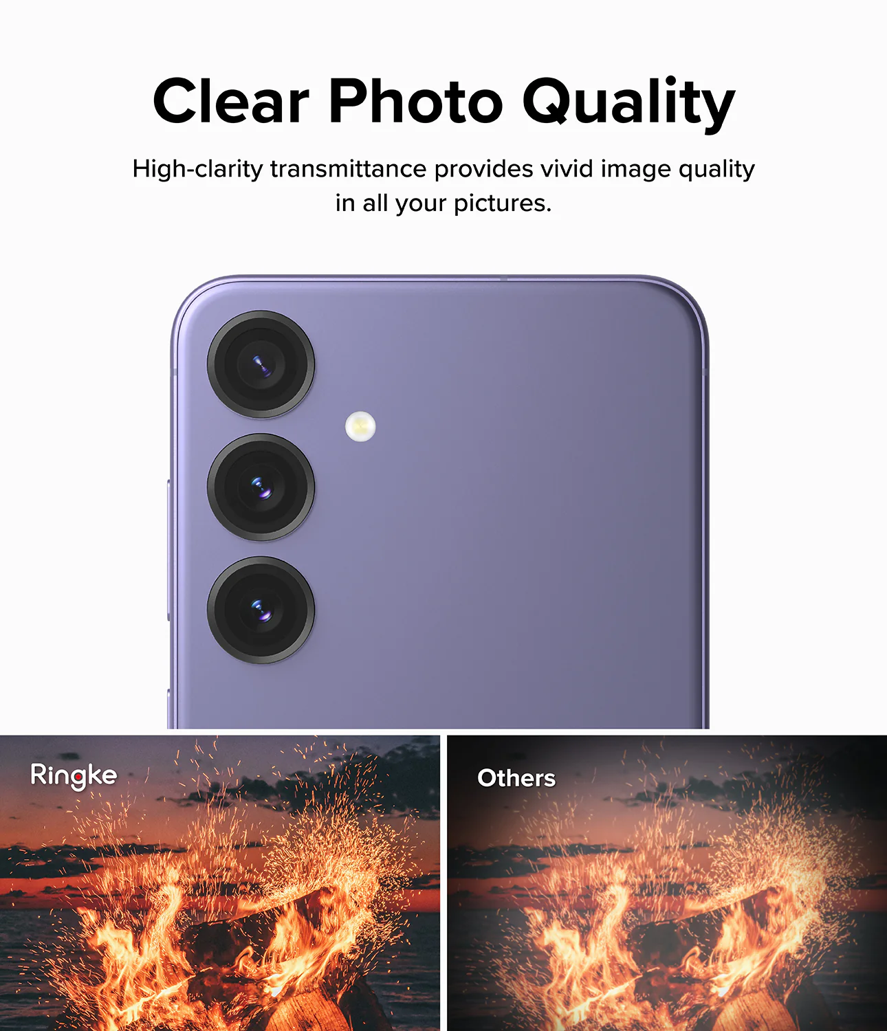 Galaxy S24 Plus Lens Protector | Camera Lens Frame Glass - Image 7