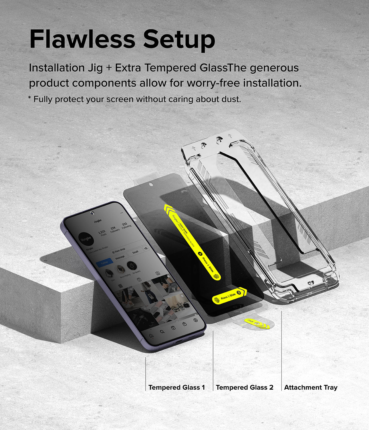 Galaxy S24 Plus Screen Protector | Easy Slide Privacy Tempered Glass - Image 6
