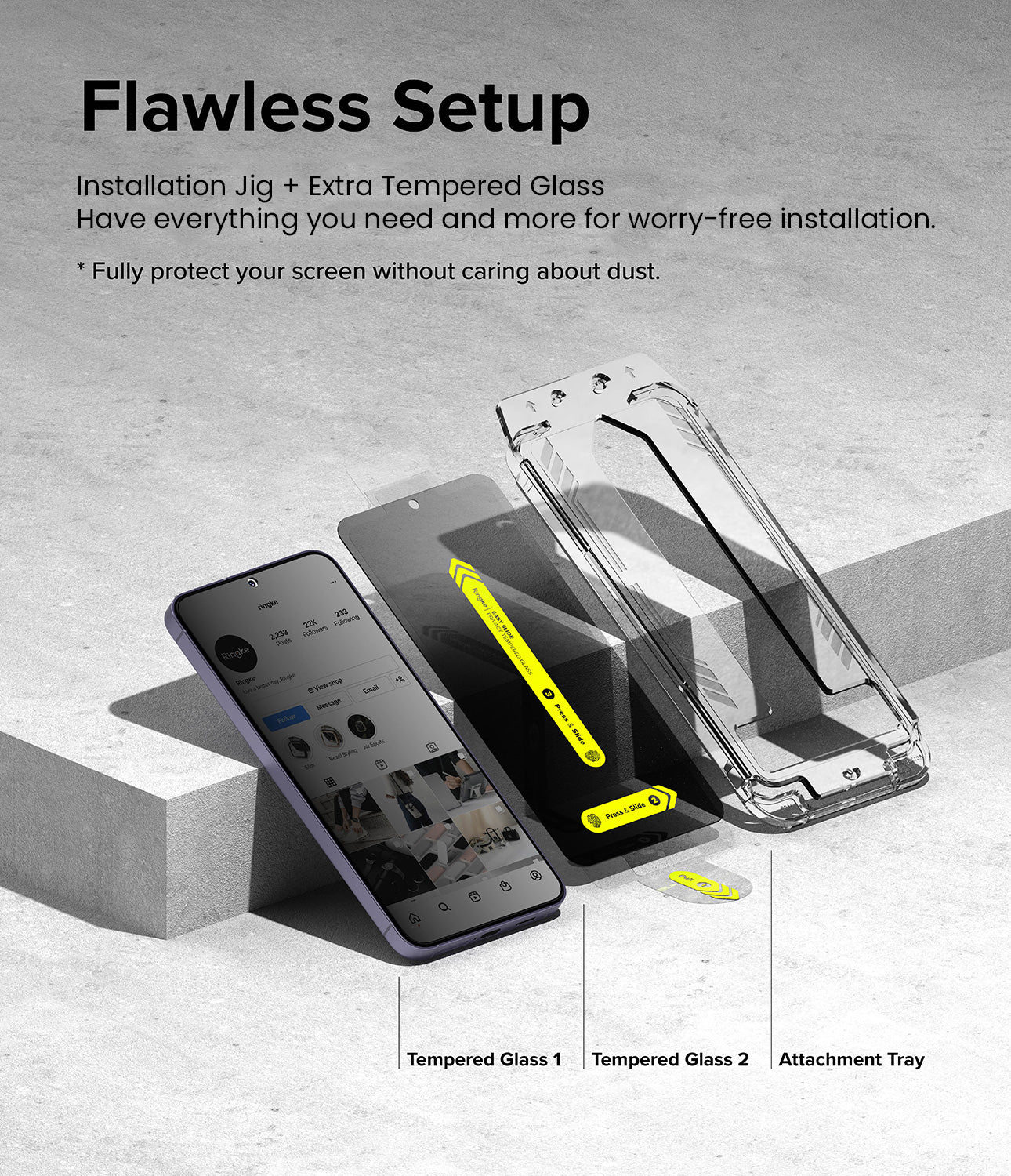 Galaxy S24 Screen Protector | Easy Slide Privacy Tempered Glass - Image 6
