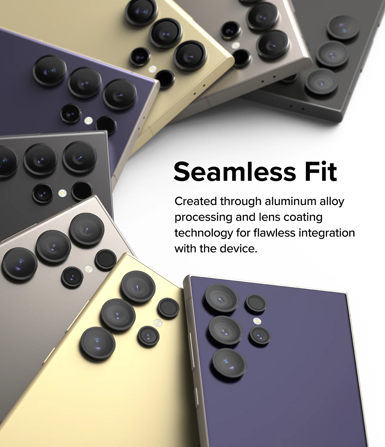 Galaxy S24 Ultra Lens Protector | Camera Lens Frame Glass - Image 6