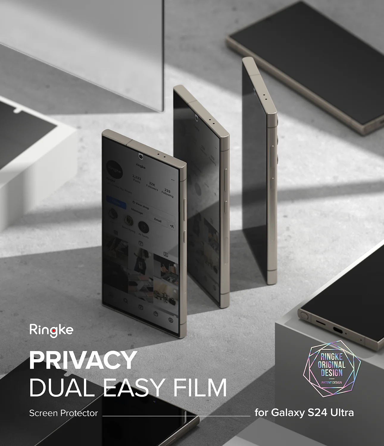 Galaxy S24 Ultra Screen Protector | Privacy Dual Easy Film - Image 2