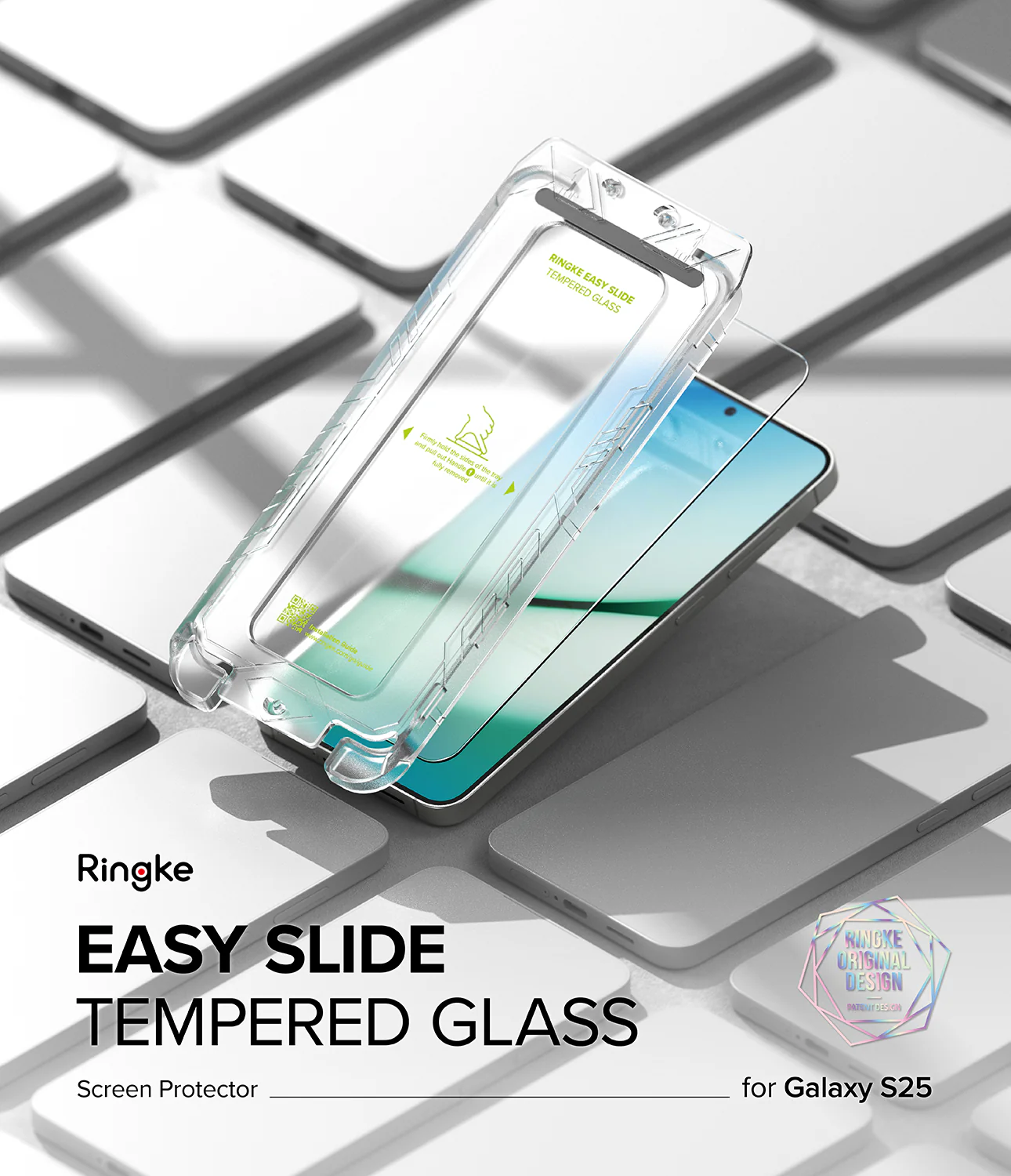 Galaxy S25 Screen Protector | Easy Slide Tempered Glass - Image 2