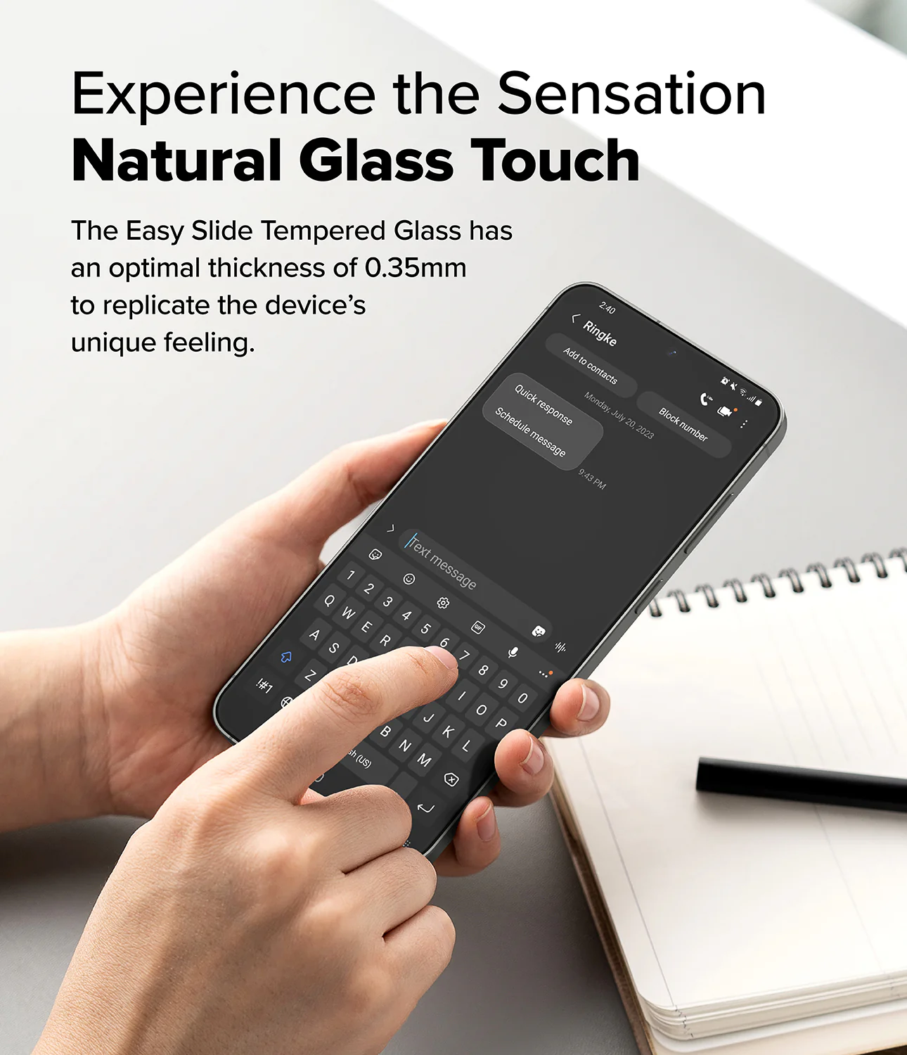 Galaxy S25 Screen Protector | Easy Slide Tempered Glass - Image 8