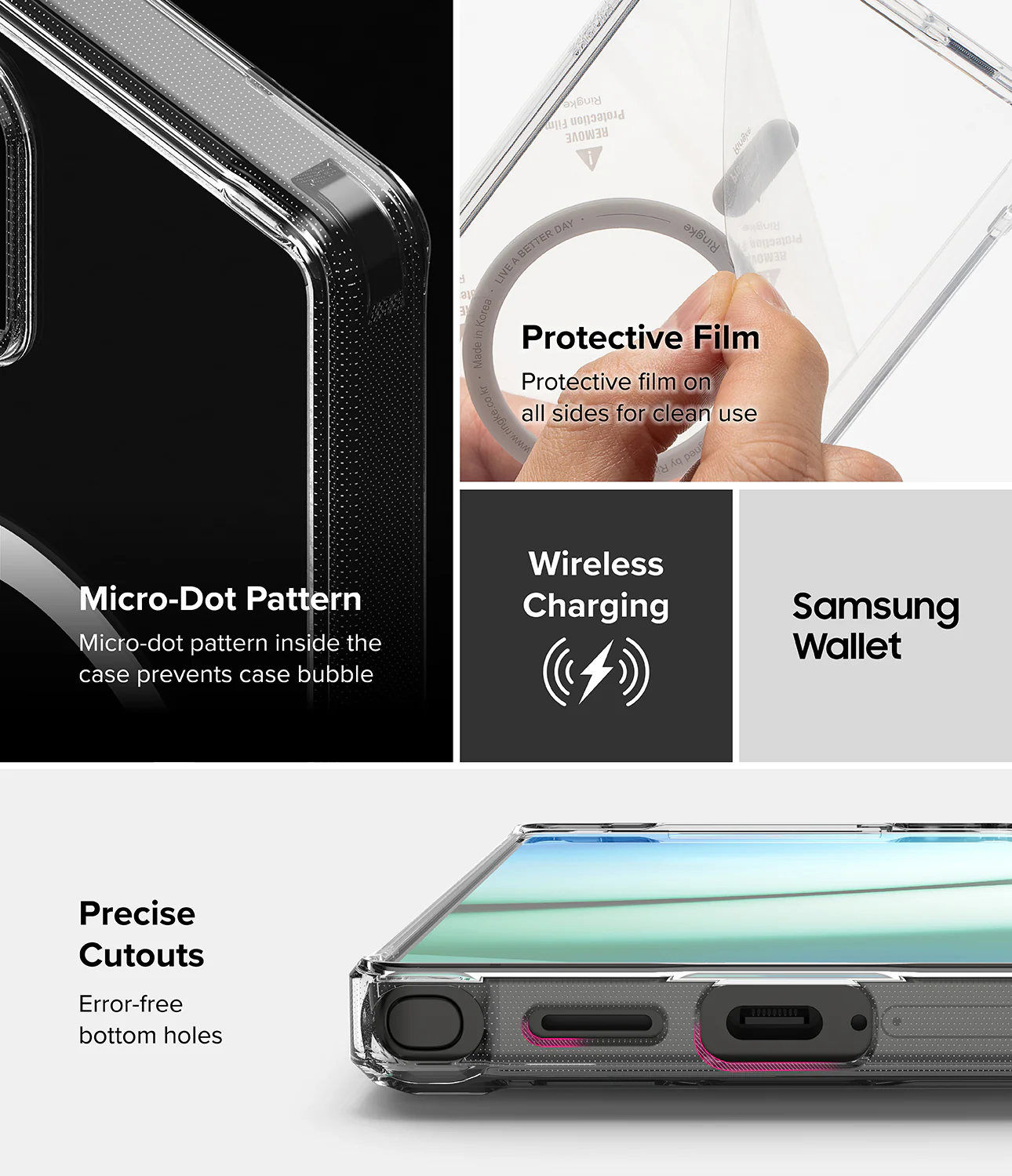 Galaxy S25 Ultra Case Combo | Folio Grip Wallet Magnetic + Fusion Magnetic - Image 24