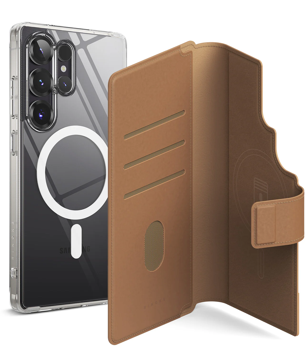 Galaxy S25 Ultra Case Combo | Folio Grip Wallet Magnetic + Fusion Magnetic - Image 25
