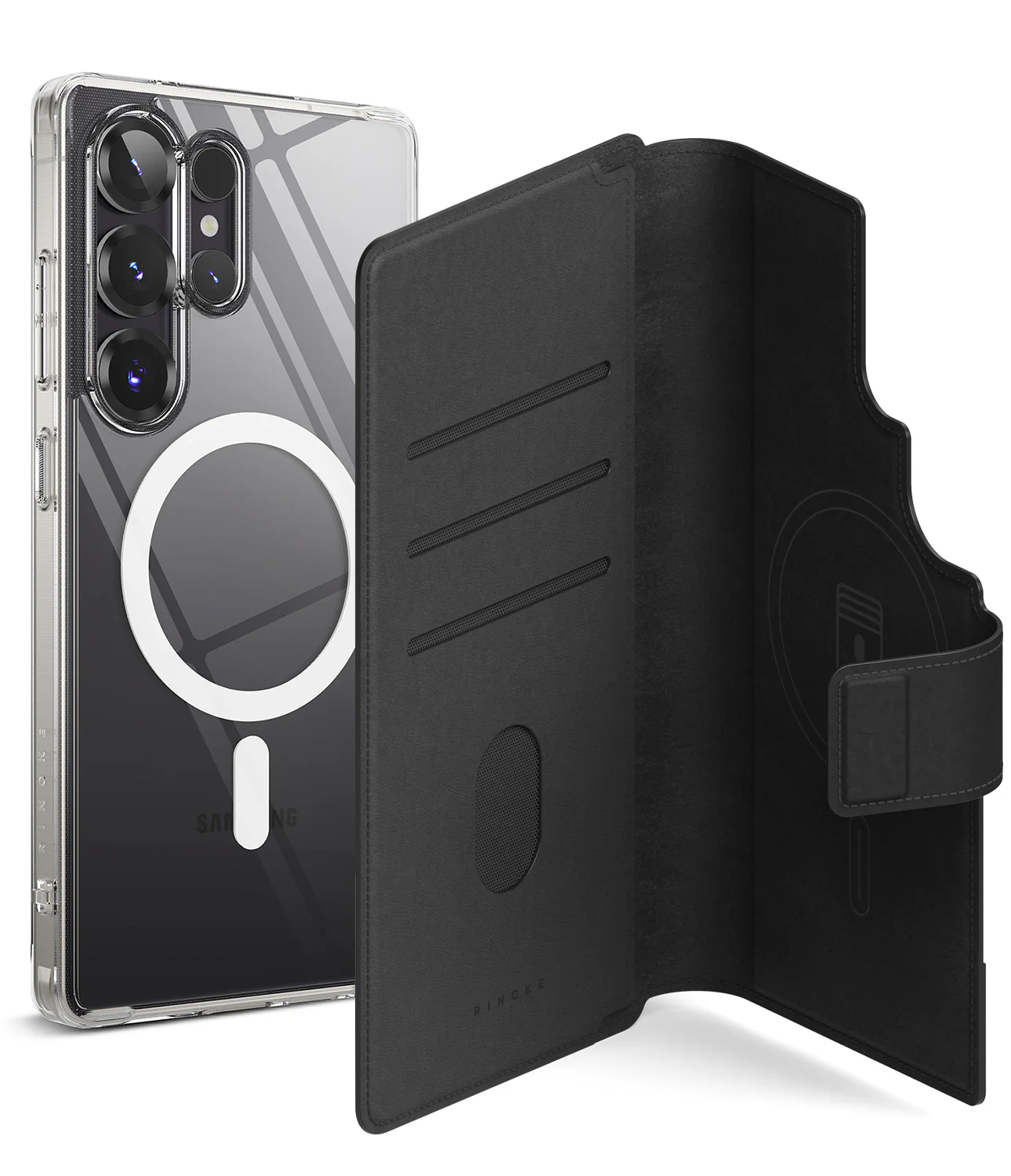 Galaxy S25 Ultra Case Combo | Folio Grip Wallet Magnetic + Fusion Magnetic - Image 3