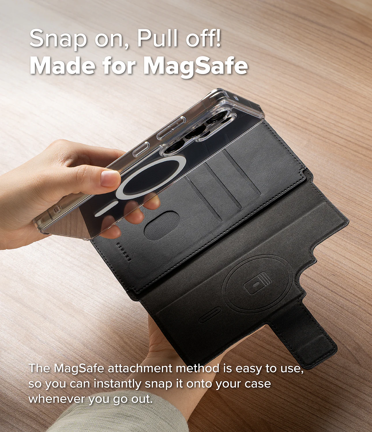 Galaxy S25 Ultra Case Combo | Folio Grip Wallet Magnetic + Fusion Magnetic - Image 6