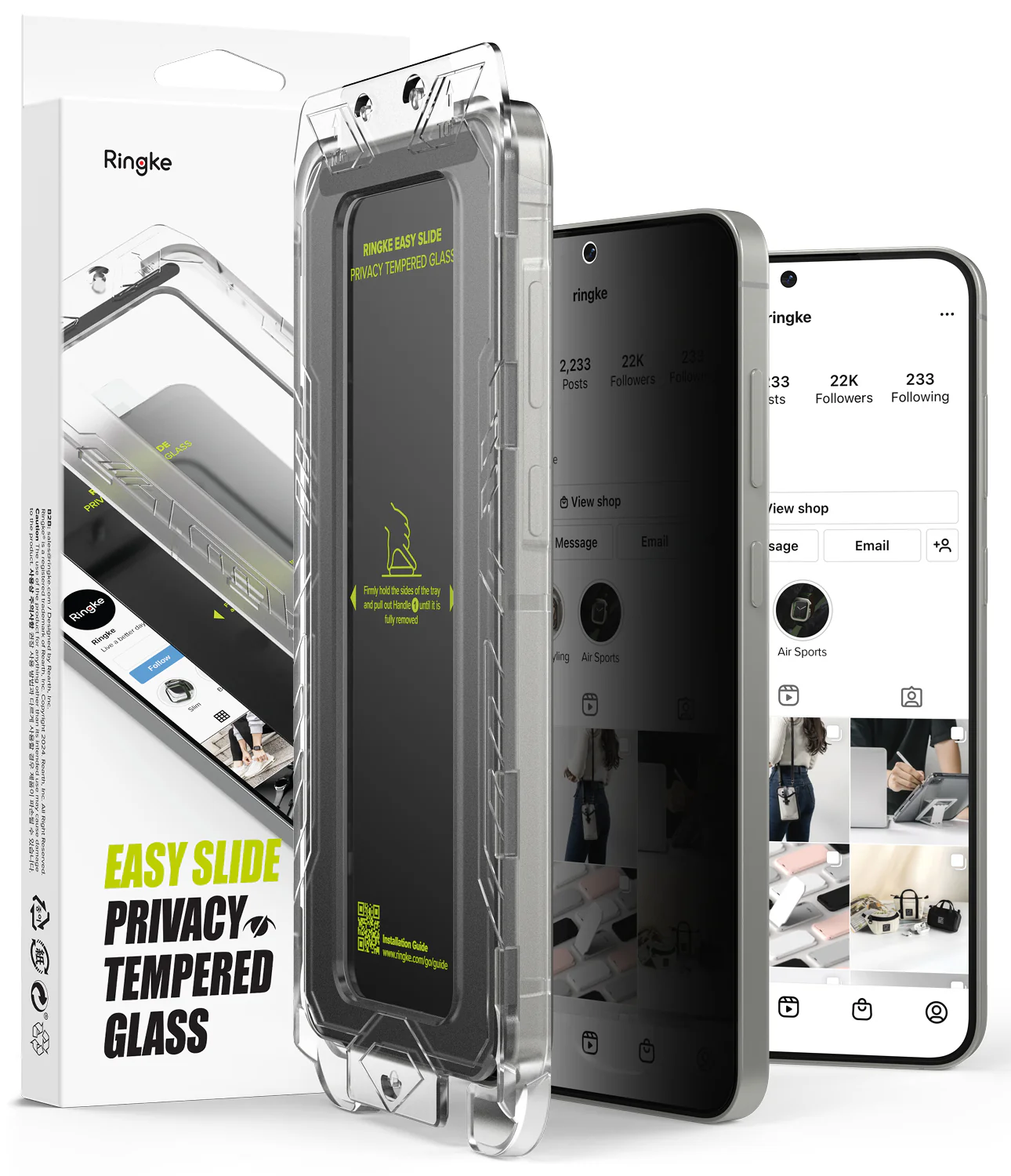 Galaxy S25 Ultra Screen Protector | Easy Slide Privacy Tempered Glass