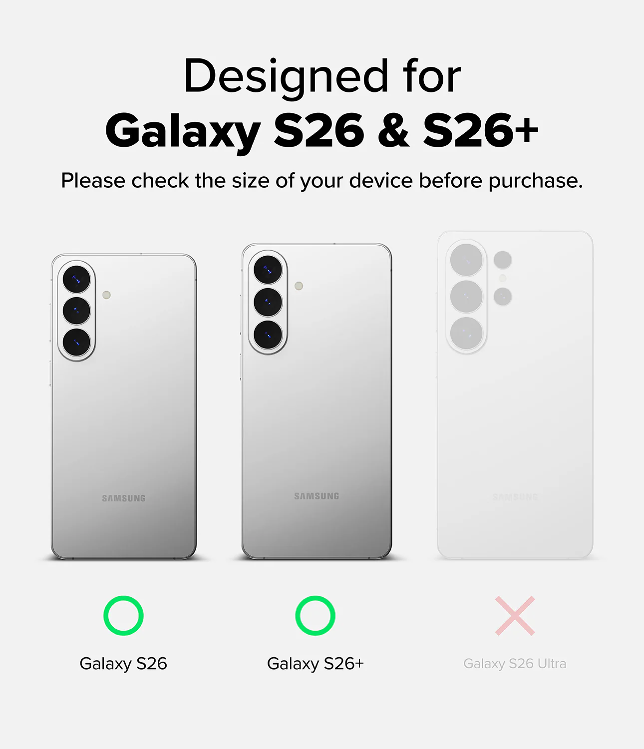Galaxy S26 Plus / S26 | Camera Lens Frame Glass - Image 3