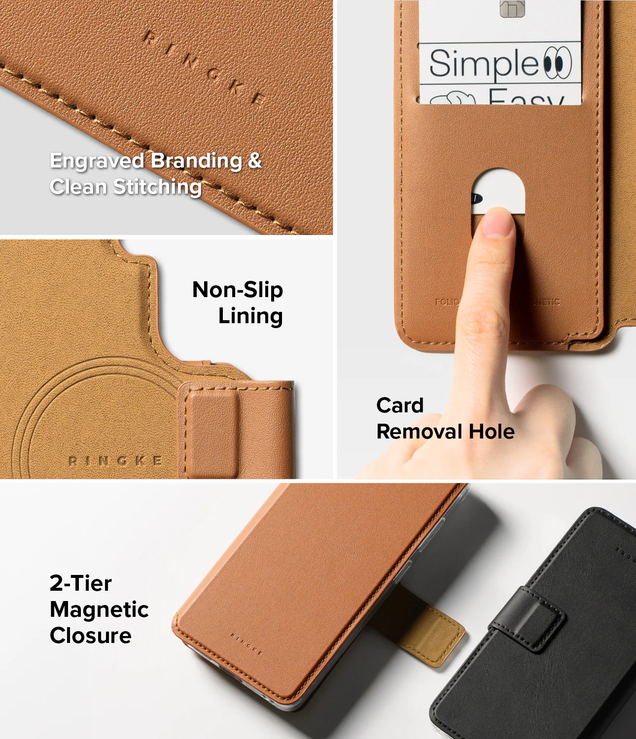 Galaxy S26 Plus Cover | Folio Stand Wallet Magnetic - Image 17