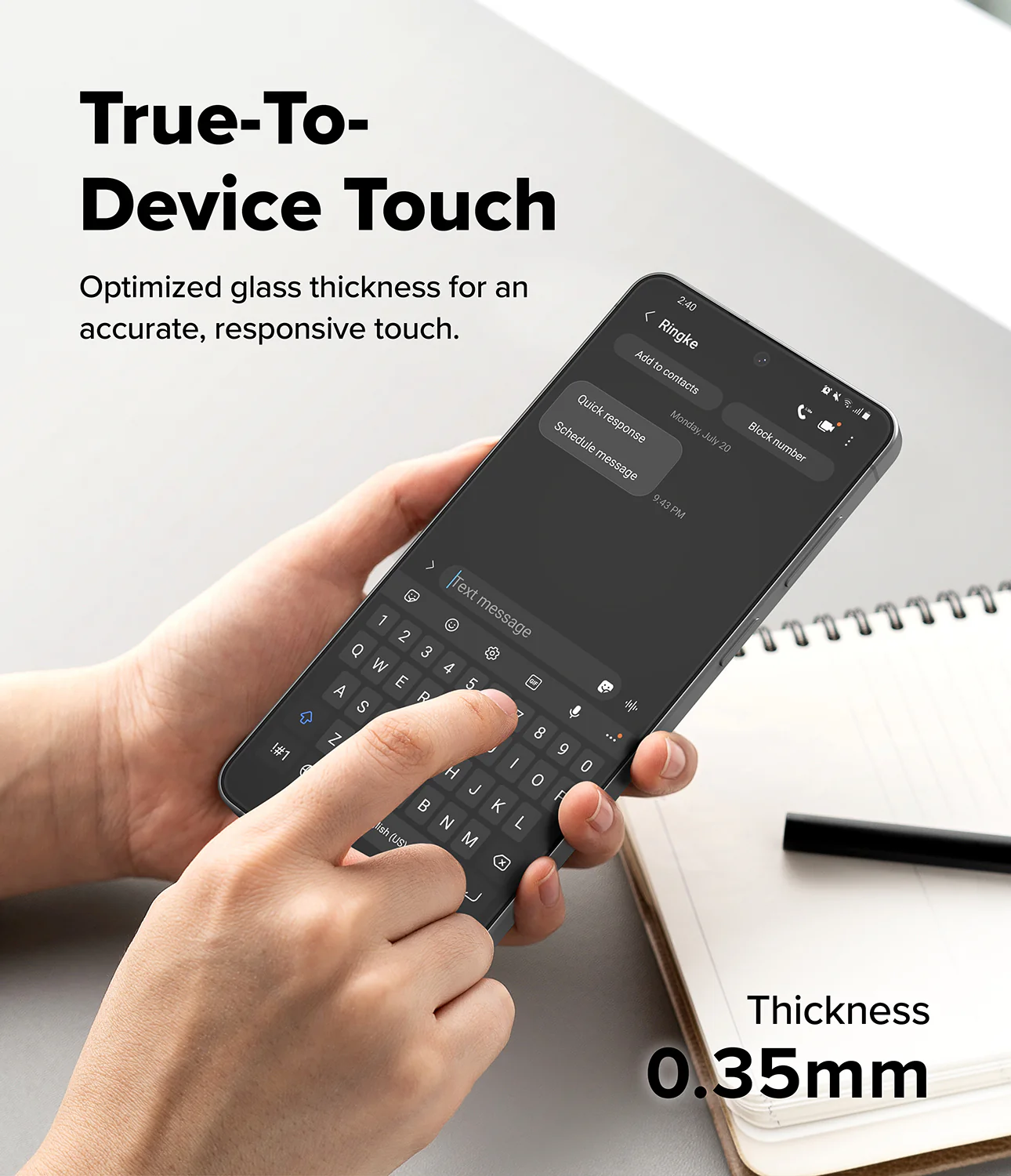 Galaxy S26 Plus Screen Protector | Easy Slide Tempered Glass - Image 8