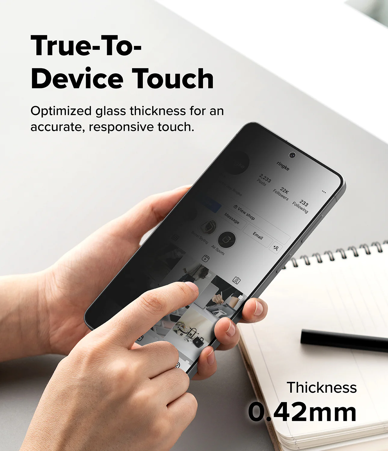 Galaxy S26 Screen Protector | Easy Slide Privacy Tempered Glass - Image 10