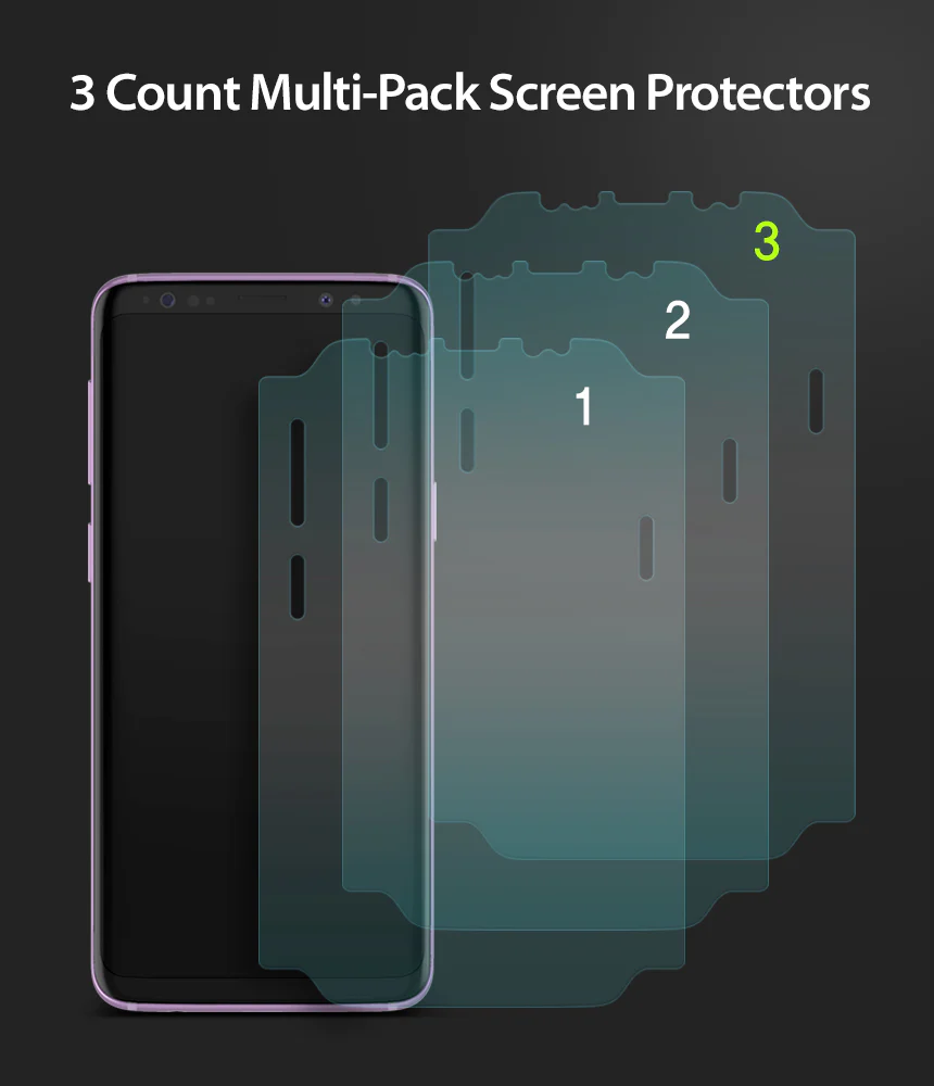 Galaxy S9 Screen Protector | Full Cover (3P) - Image 5
