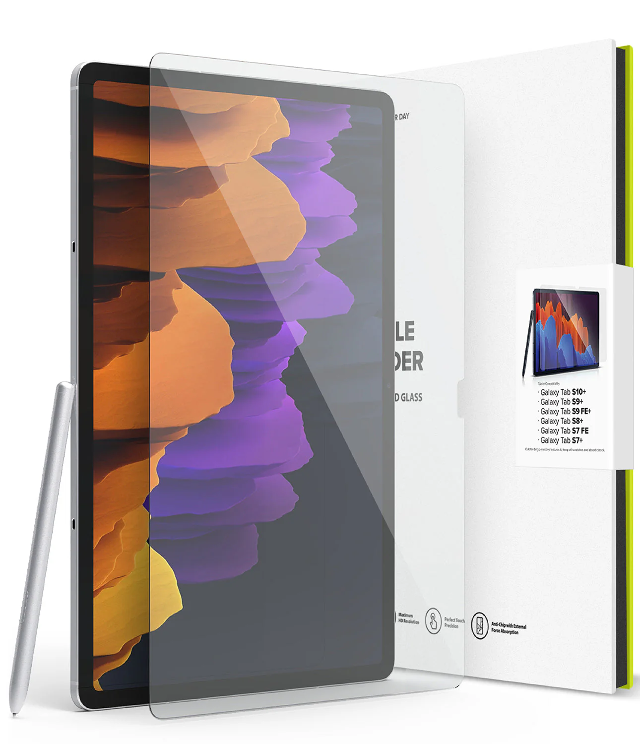 Galaxy Tab S10 Plus / Tab S9 Plus / Tab S8 Plus / Tab S7 Plus / Tab S7 FE | Invisible Defender Glass