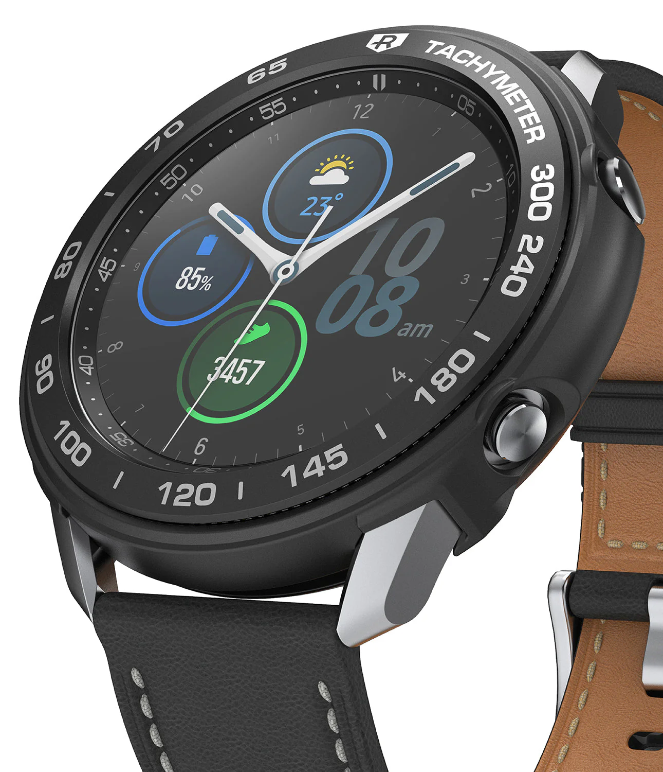 Galaxy Watch 3 45mm | Air Sports Black + Bezel Styling 10