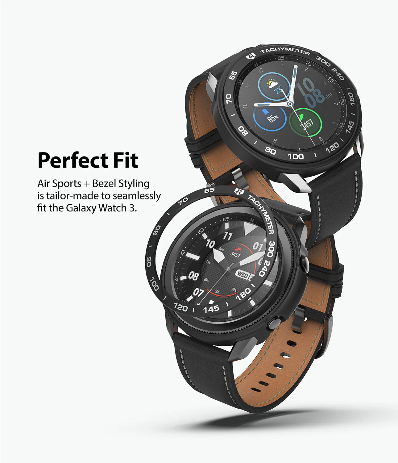 Galaxy Watch 3 45mm | Air Sports Black + Bezel Styling 10 - Image 4