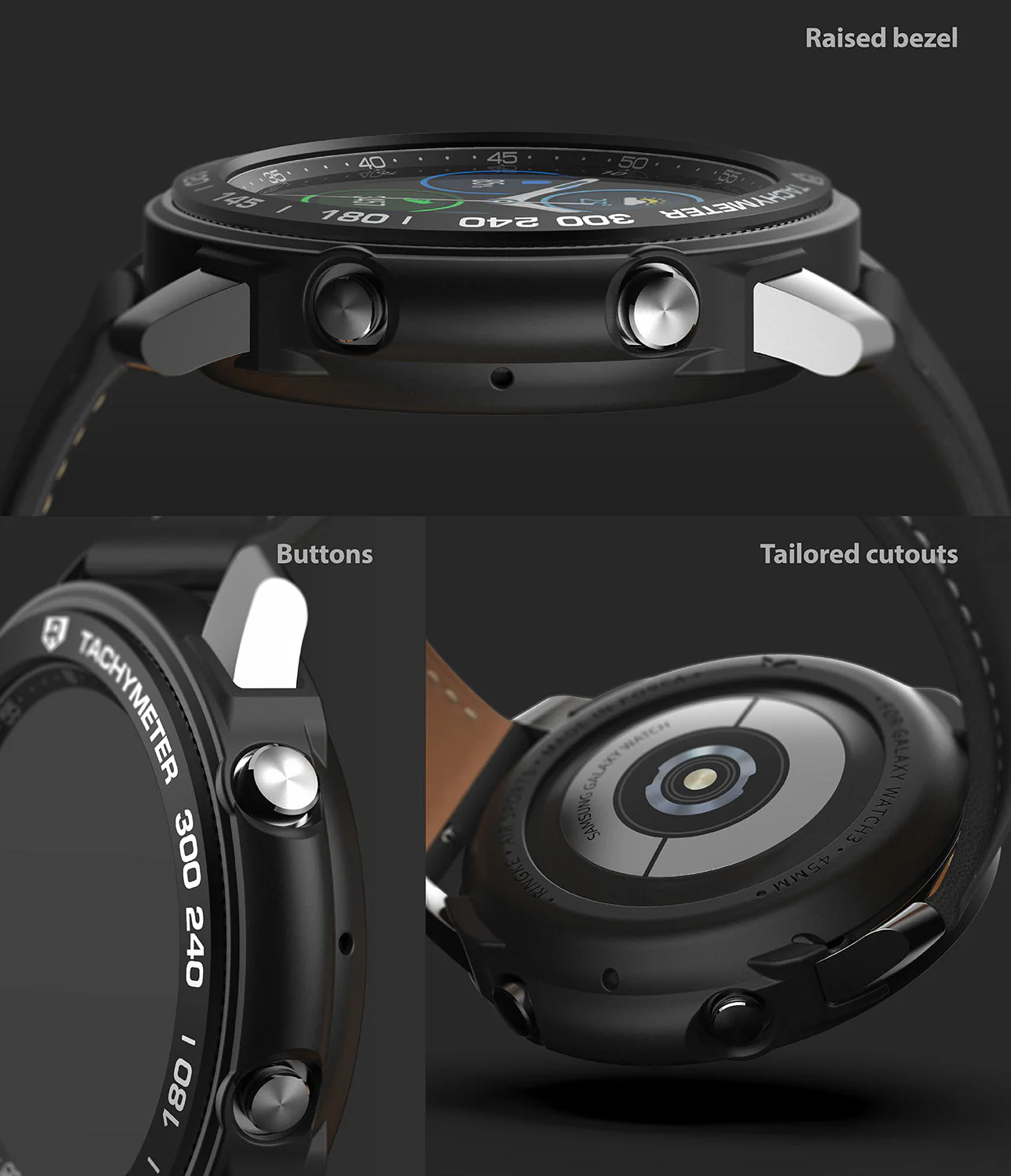 Galaxy Watch 3 45mm | Air Sports Black + Bezel Styling 10 - Image 6