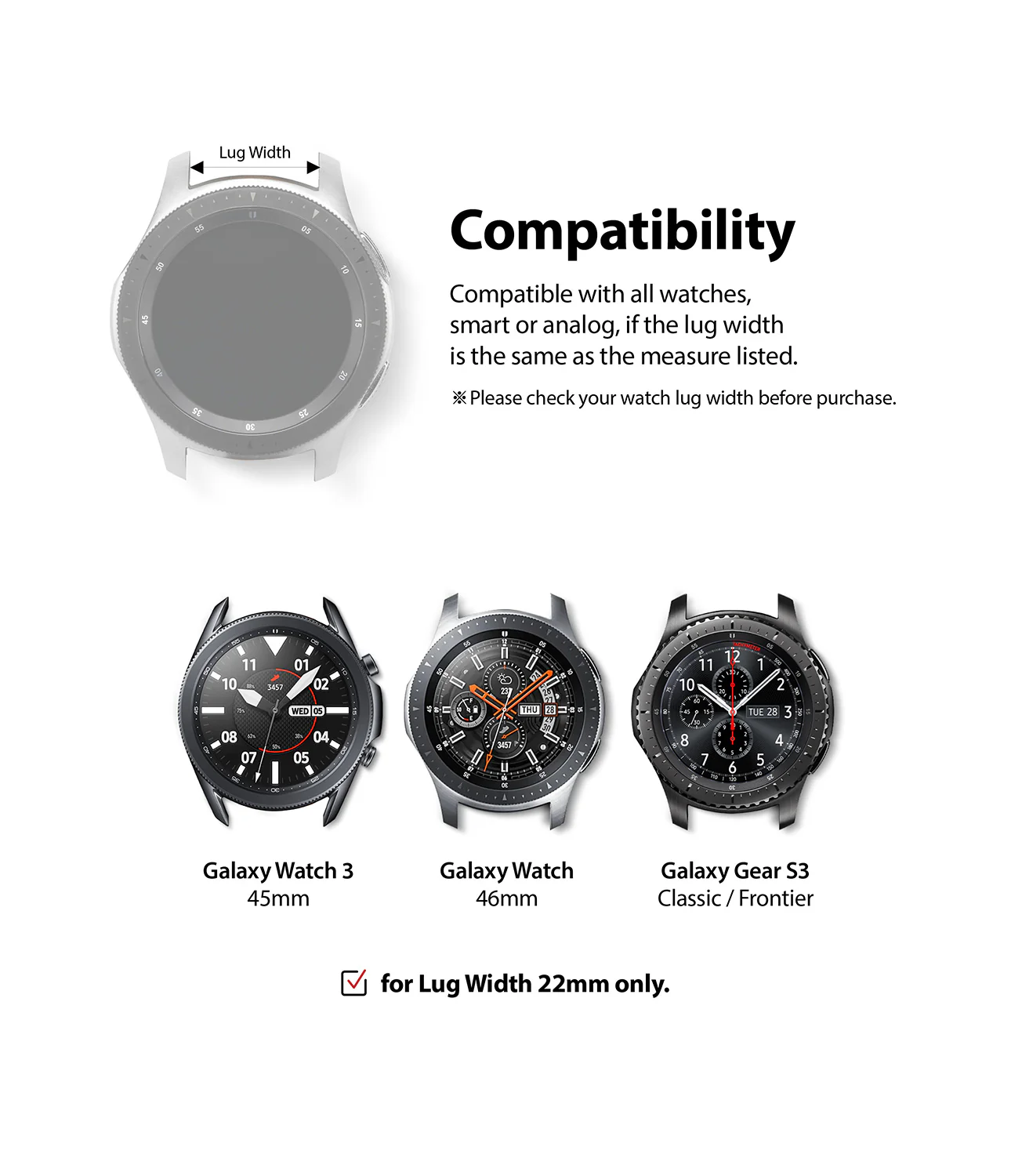Watch Lug 22mm | Rubber One Band - Image 3