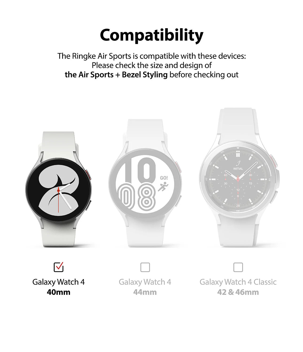 Galaxy Watch 4 40mm | Air Sports Black + Bezel Styling - Image 15