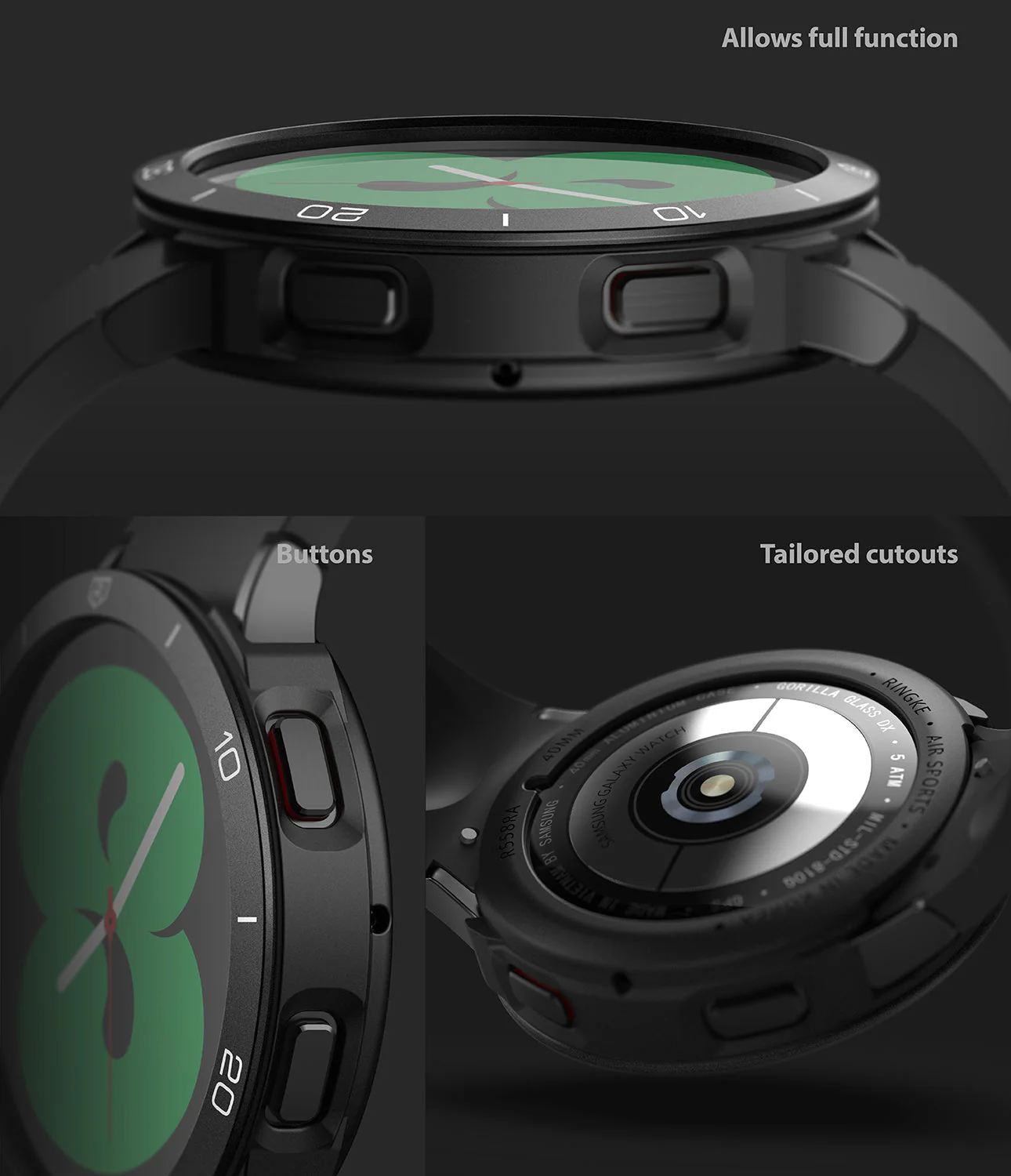 Galaxy Watch 4 40mm | Air Sports Black + Bezel Styling - Image 19