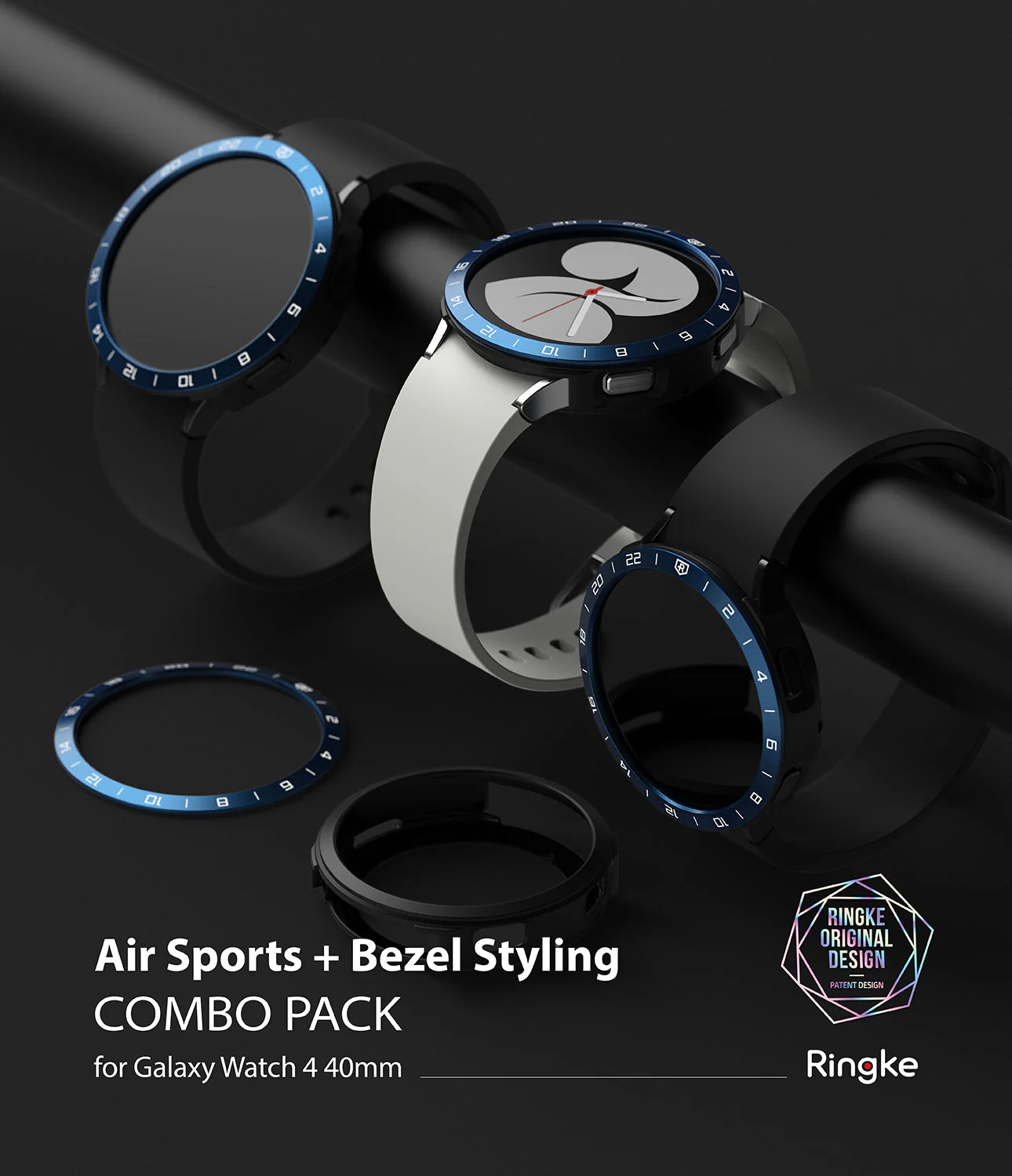 Galaxy Watch 4 40mm | Air Sports Black + Bezel Styling - Image 26