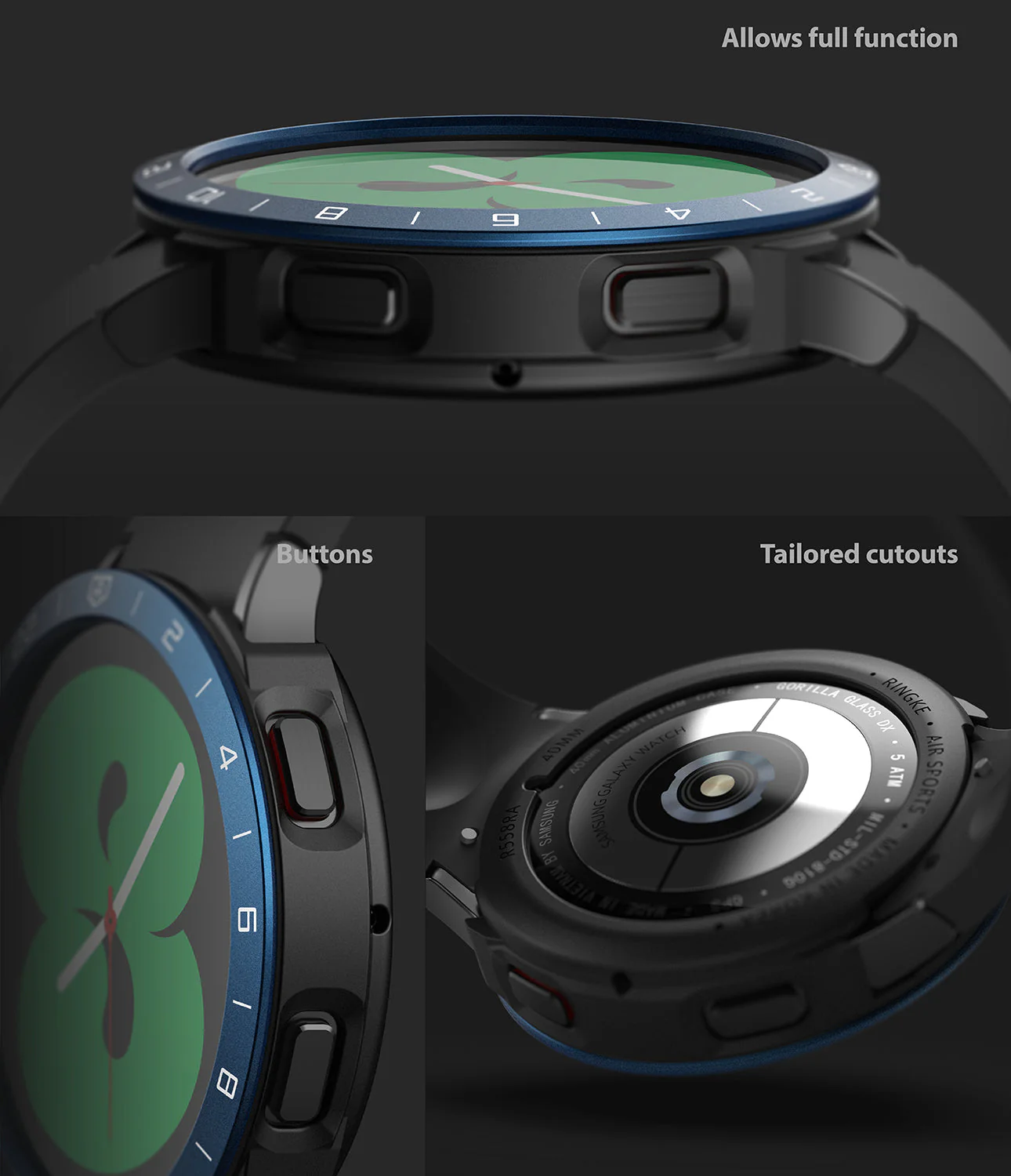 Galaxy Watch 4 40mm | Air Sports Black + Bezel Styling - Image 31