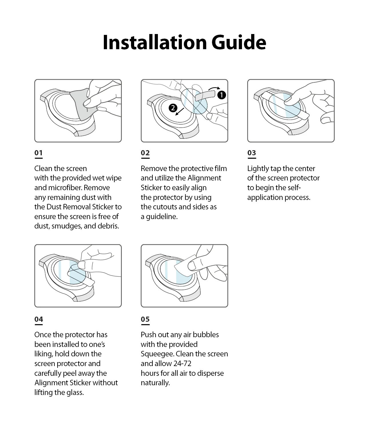 Galaxy Watch 5 / 4 40mm Screen Protector | Glass - R4 - Image 11