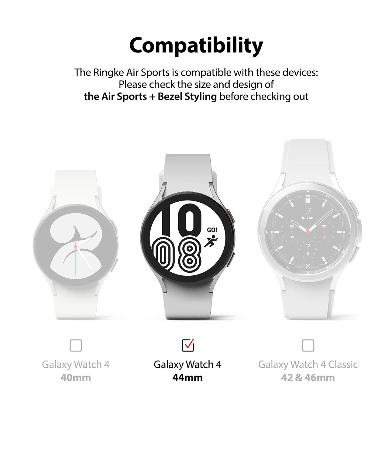 Galaxy Watch 4 44mm | Air Sports Black + Bezel Styling - Image 15