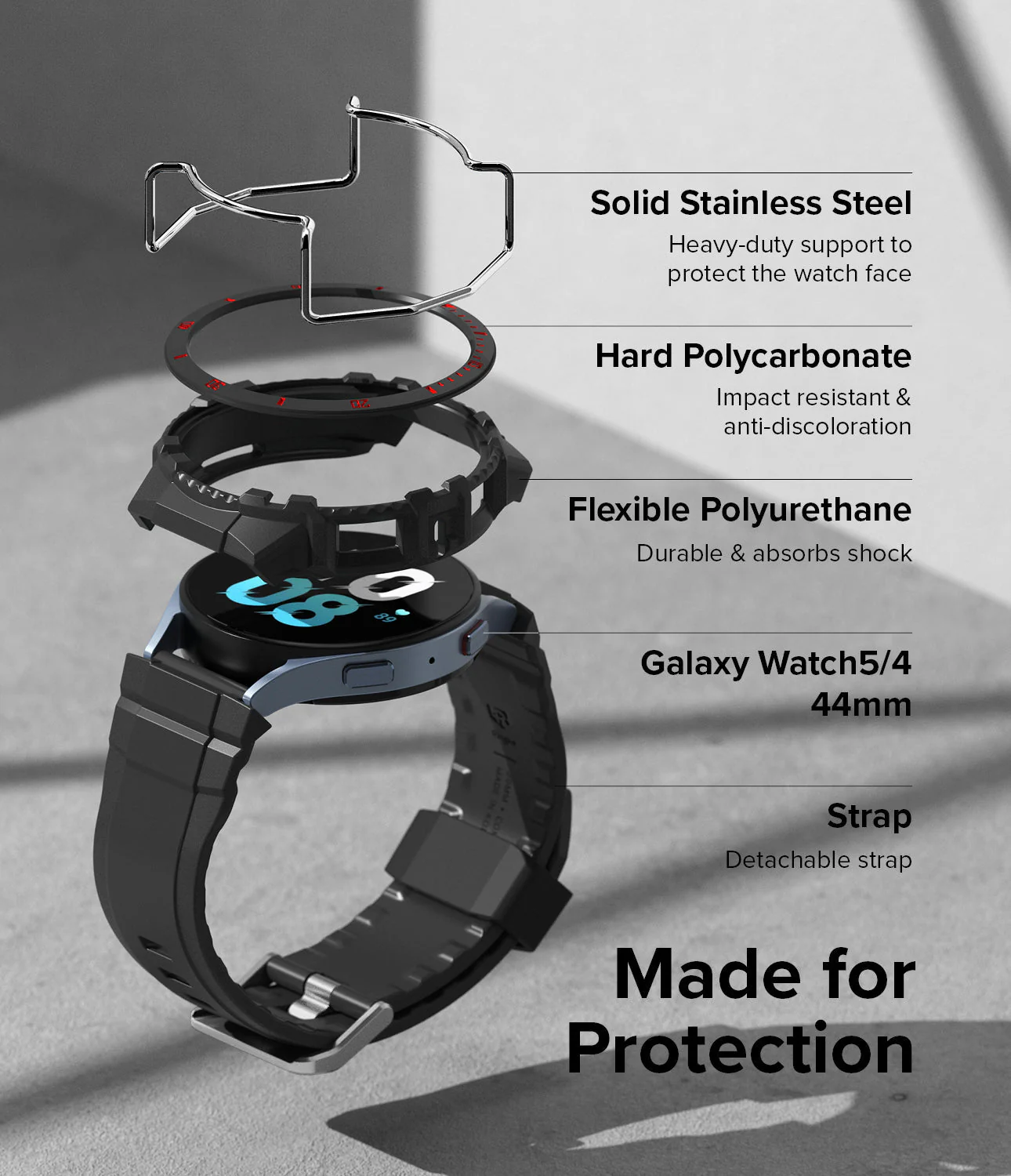 Galaxy Watch 5 / 4 (44mm) Case + Band + Wire | Fusion-X Guard - Image 60