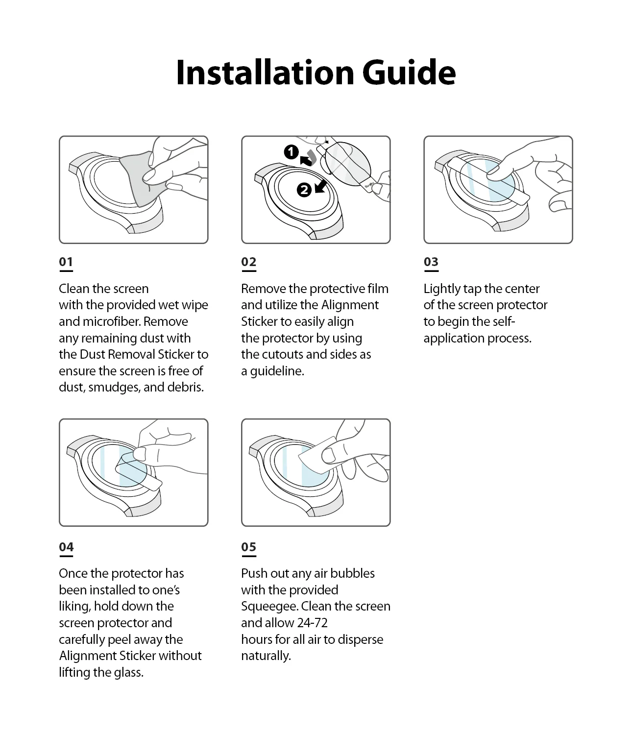Galaxy Watch 5/4 44mm Screen Protector | Glass - R6 - Image 11