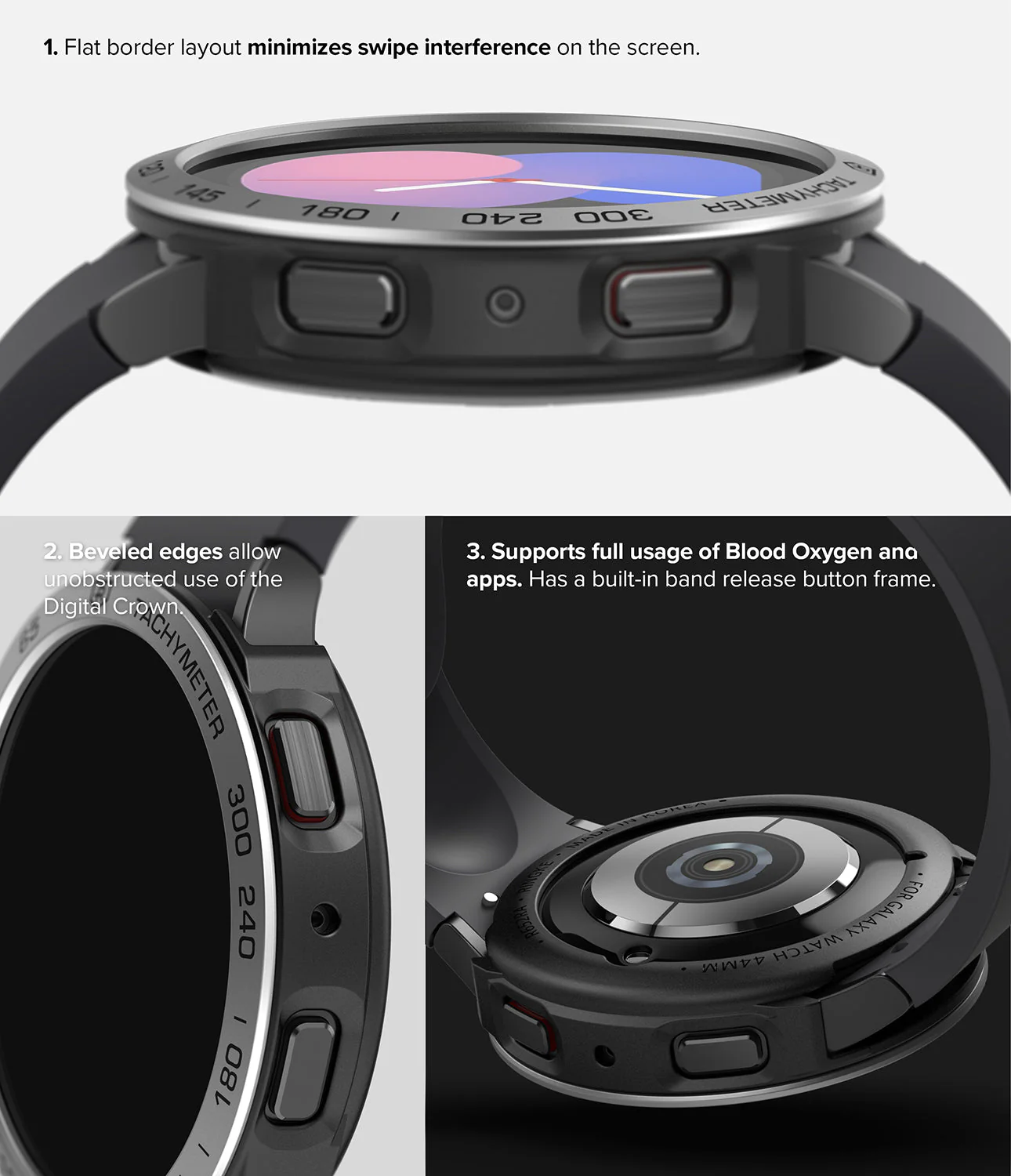 Galaxy Watch 5 40mm | Air Sports Black + Bezel Styling - Image 11