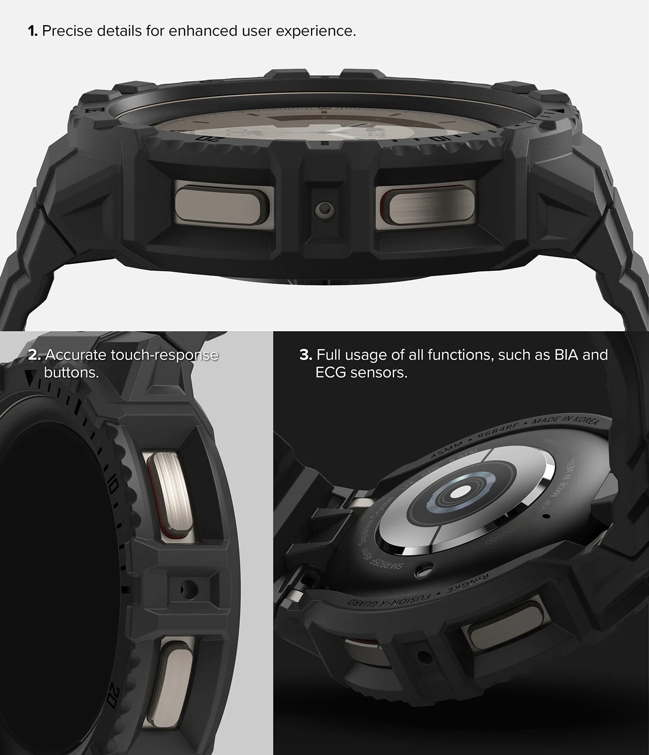 Galaxy Watch 5 Pro 45mm Case + Band | Fusion-X Guard - Image 7