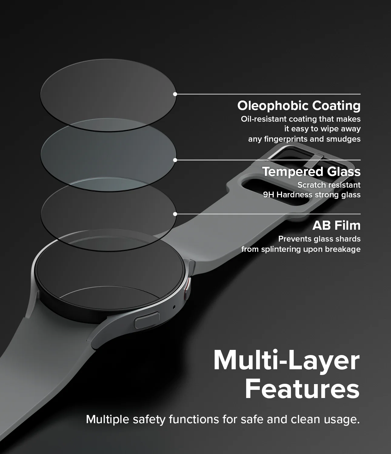 Galaxy Watch 6 40mm Screen Protector for Bezel Styling | Glass - R3 - Image 12