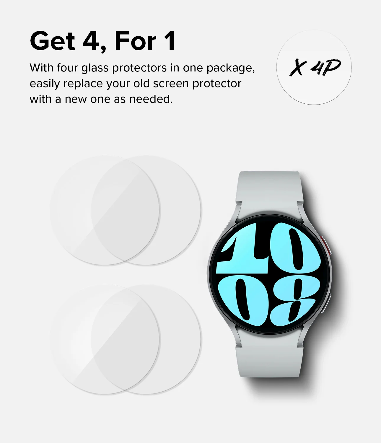 Galaxy Watch 6 40mm Screen Protector | Glass - R8 - Image 12