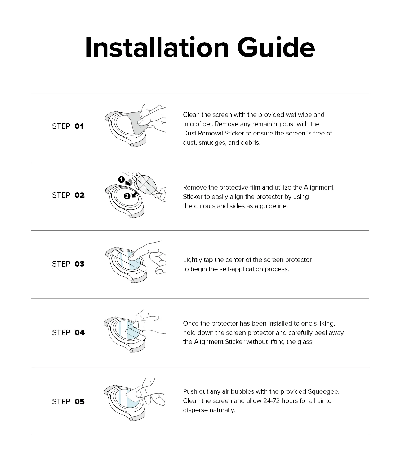 Galaxy Watch 6 40mm Screen Protector | Glass - R8 - Image 14