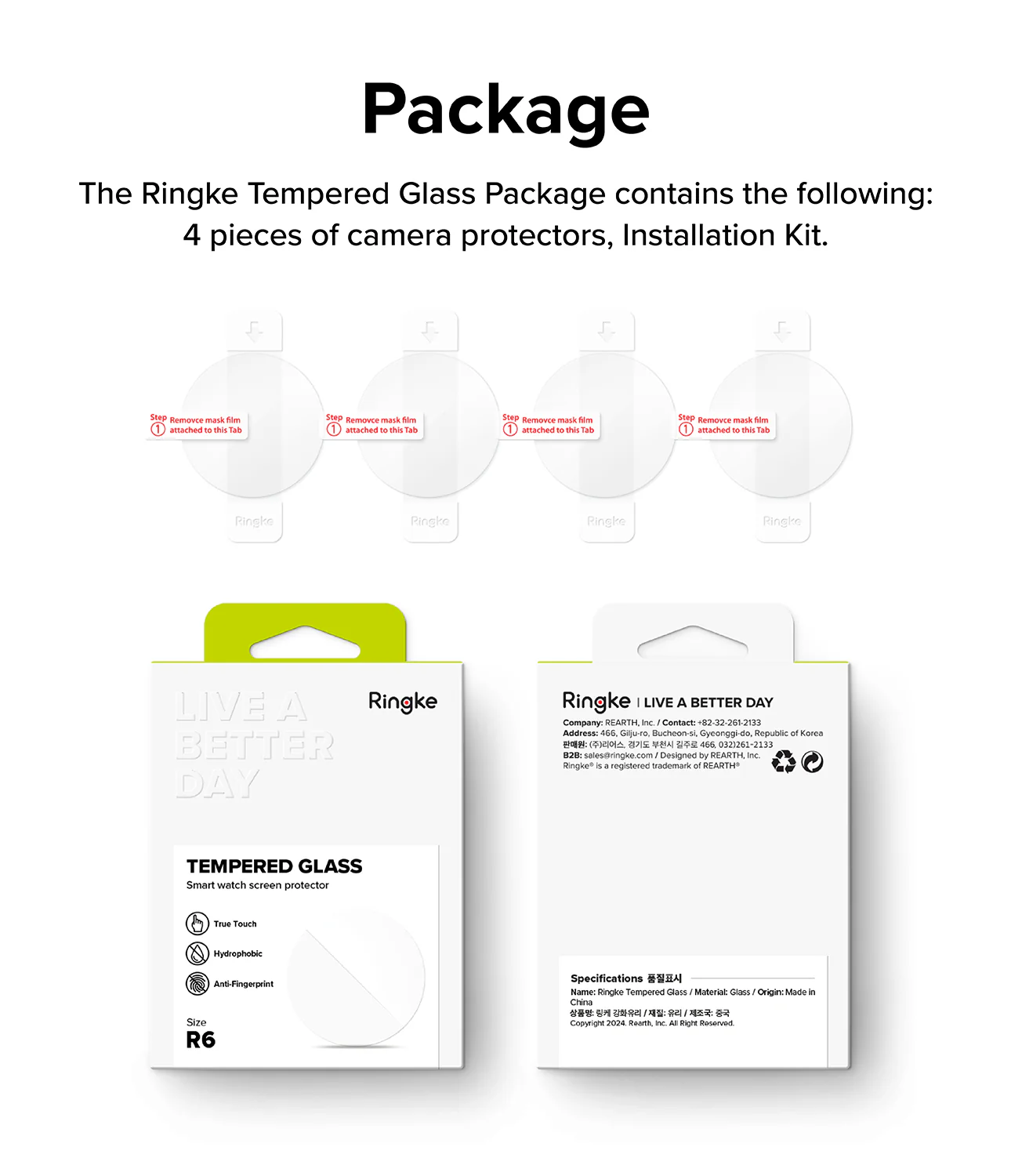 Galaxy Watch 6 44mm Screen Protector | Glass - R6 - Image 5