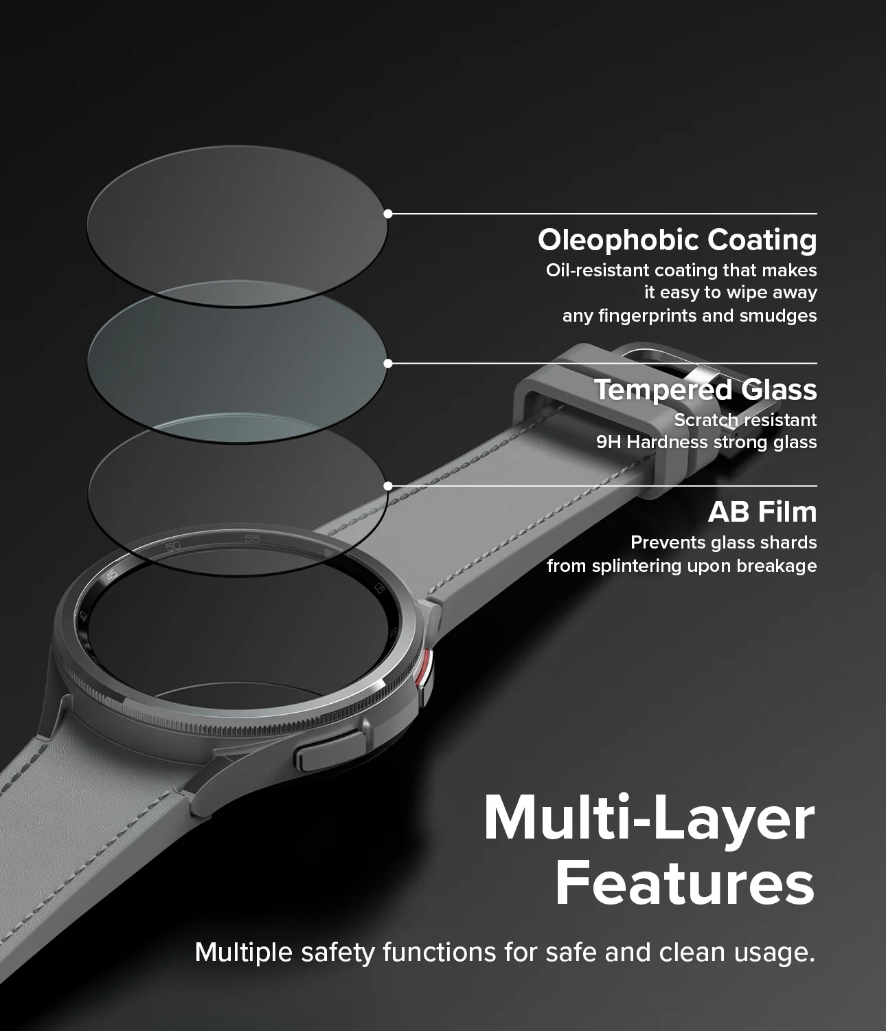 Galaxy Watch 6 Classic 47mm Screen Protector | Glass - R5 - Image 11