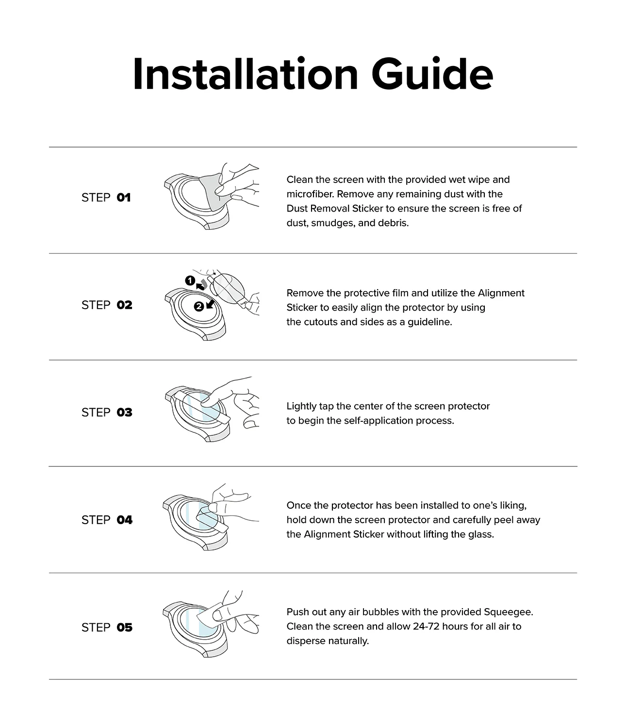 Galaxy Watch 7 44mm Screen Protector | Glass - R6 - Image 14
