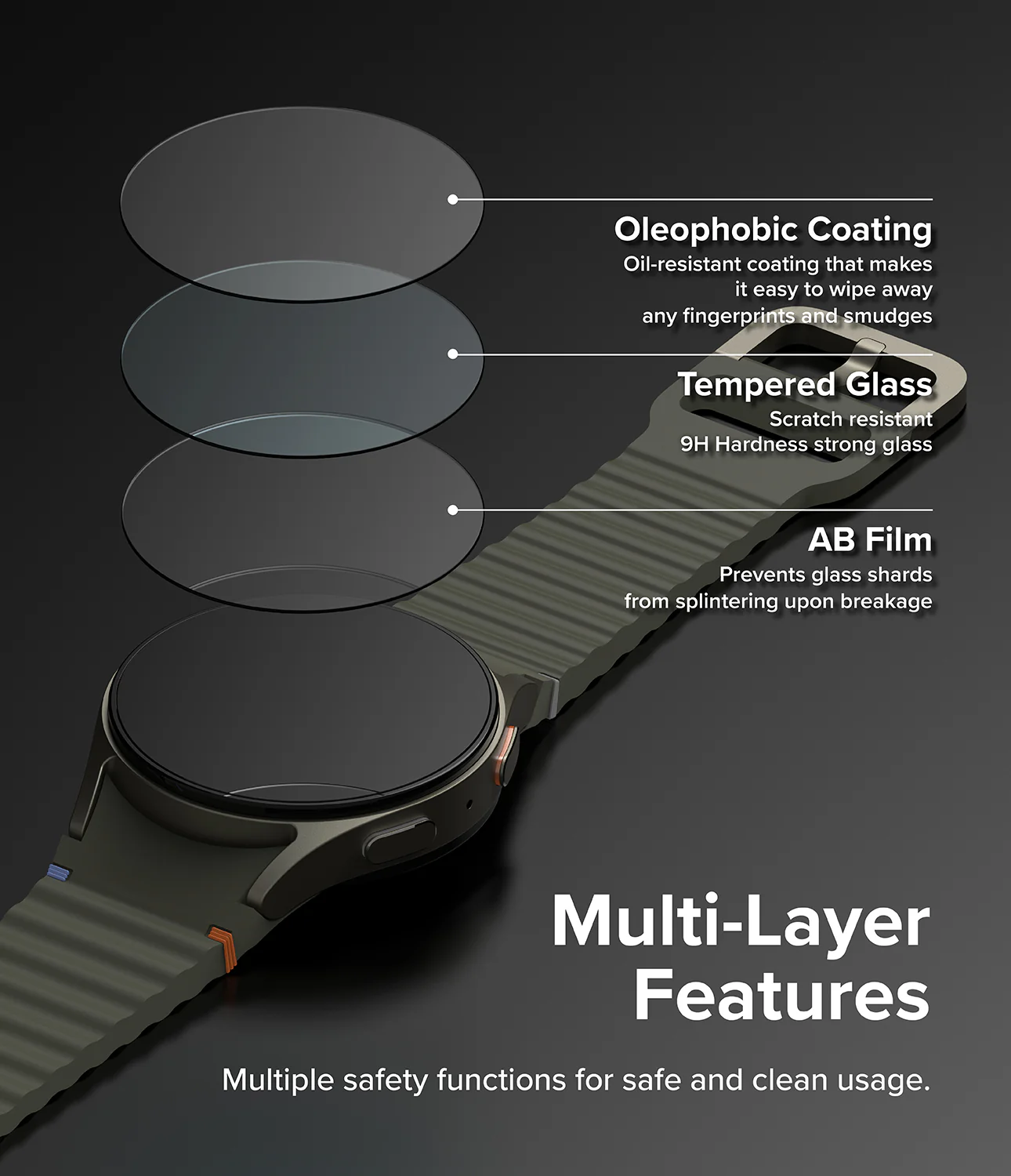 Galaxy Watch 7 44mm Screen Protector | Glass - R6 - Image 9