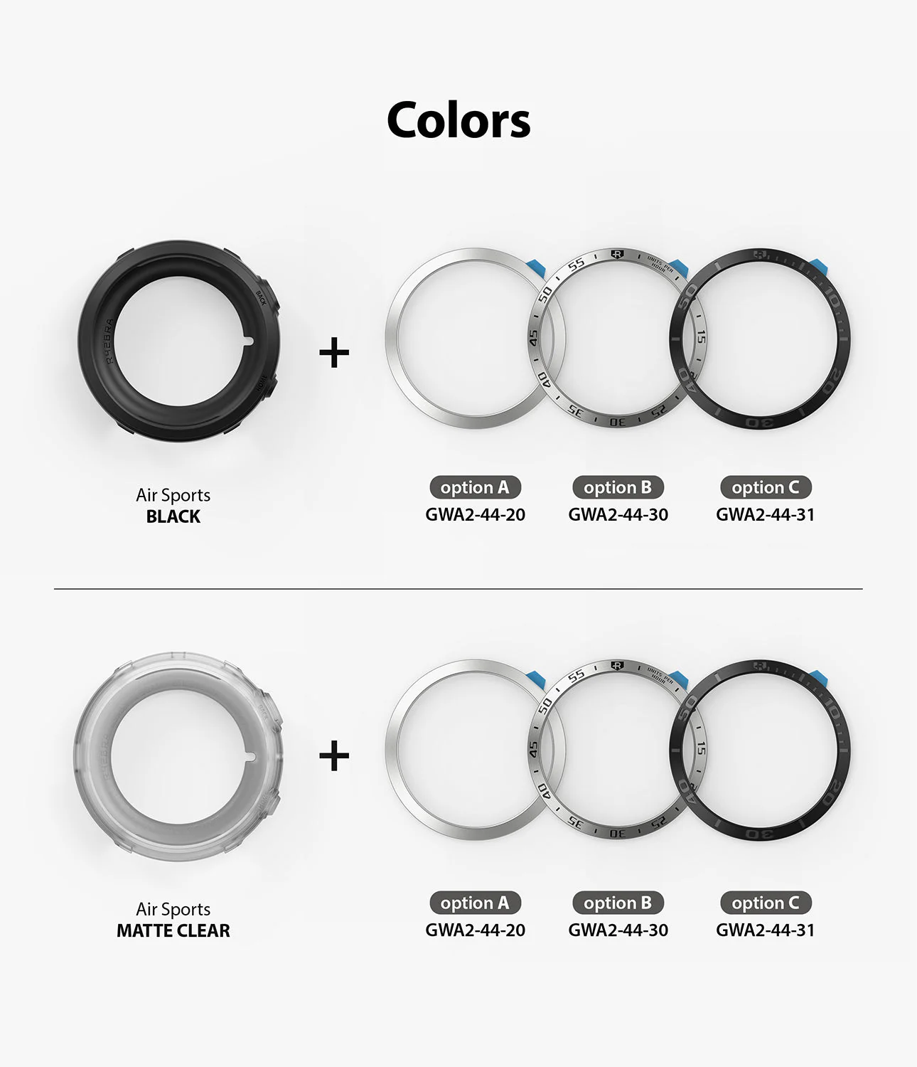 Galaxy Watch Active 2 (44mm) | Air Sports Matte Clear + Bezel Styling - Image 12